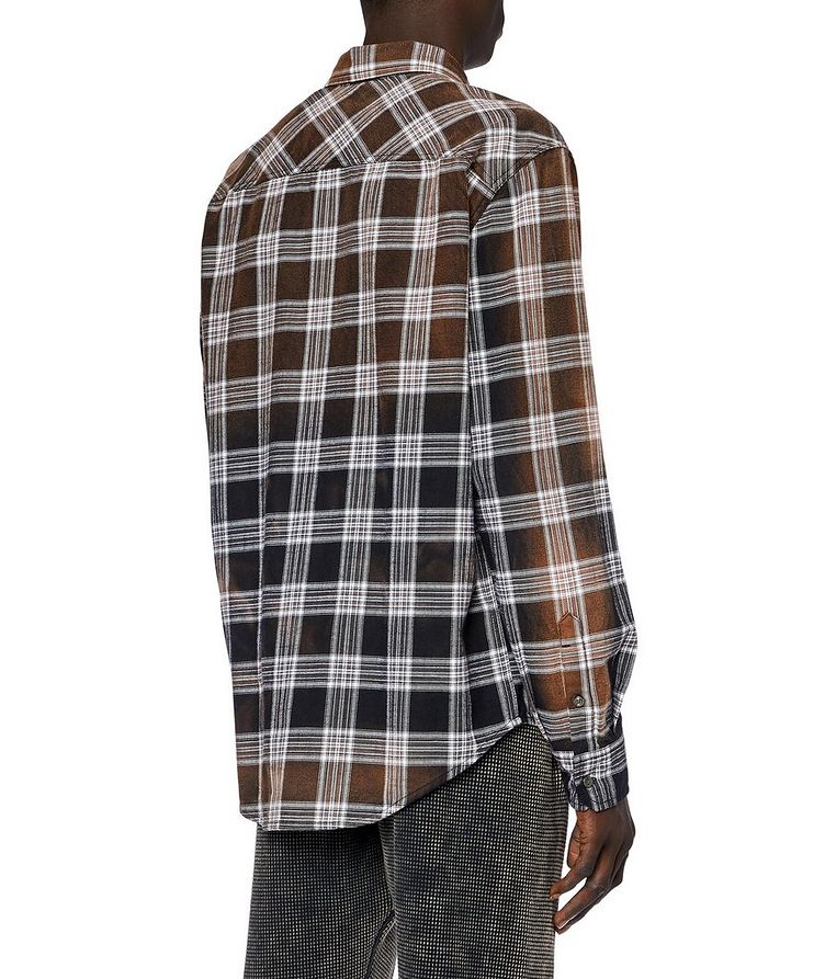 Checkered Flannel Cotton Sport Shirt image 2