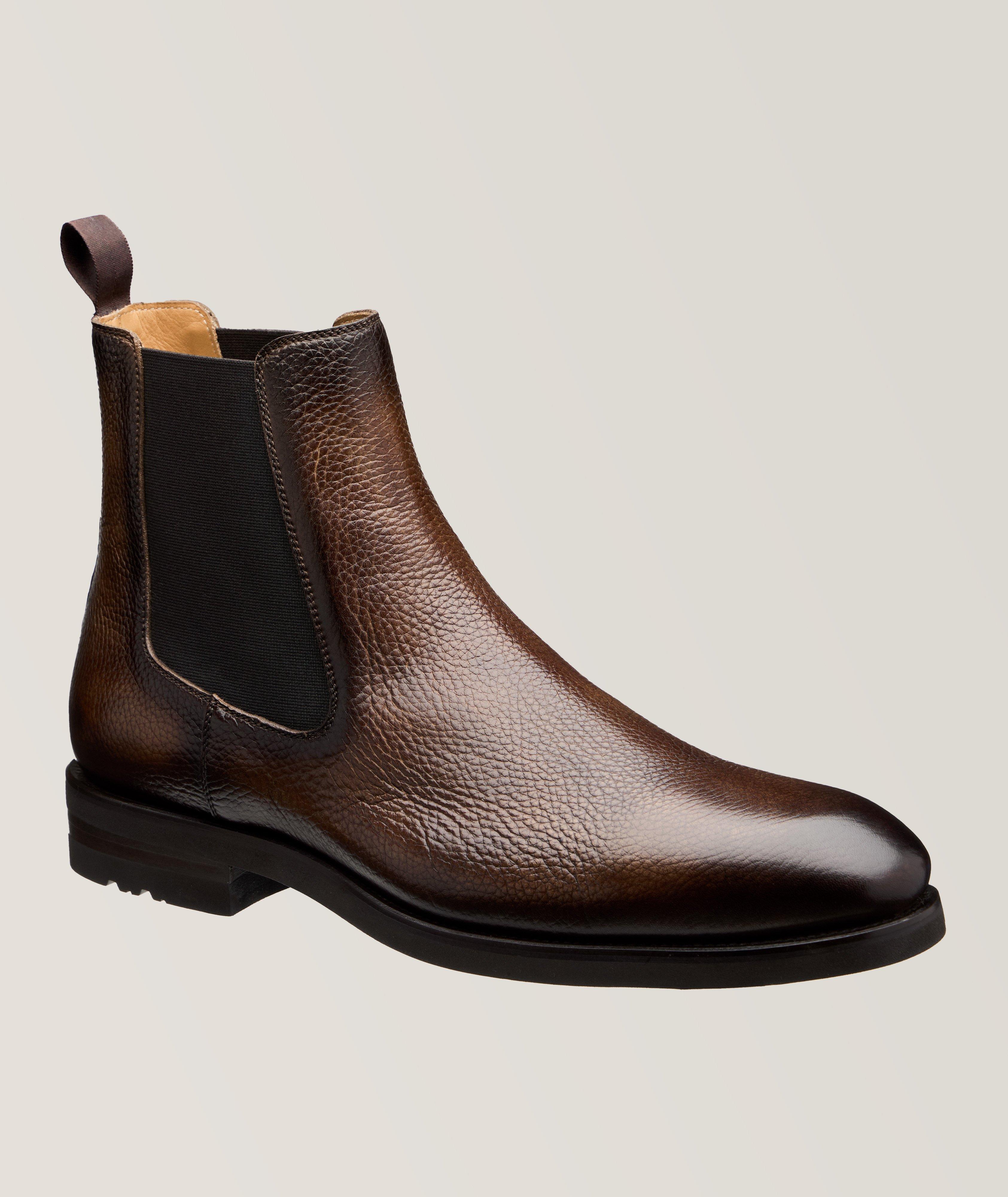 Grained Leather Chelsea Boots image 0