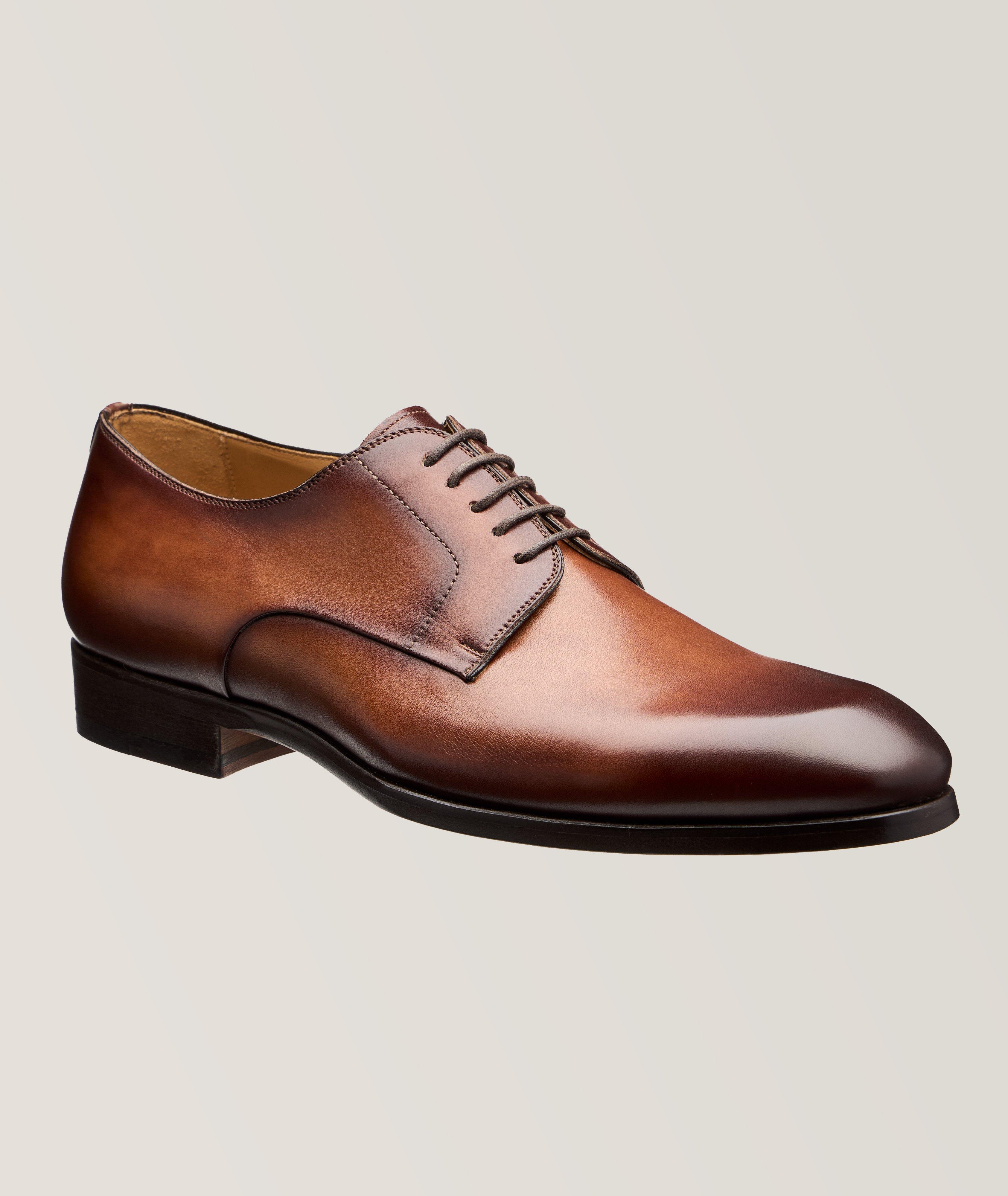 Andros Burnished Leather Lace up Derbies  image 0