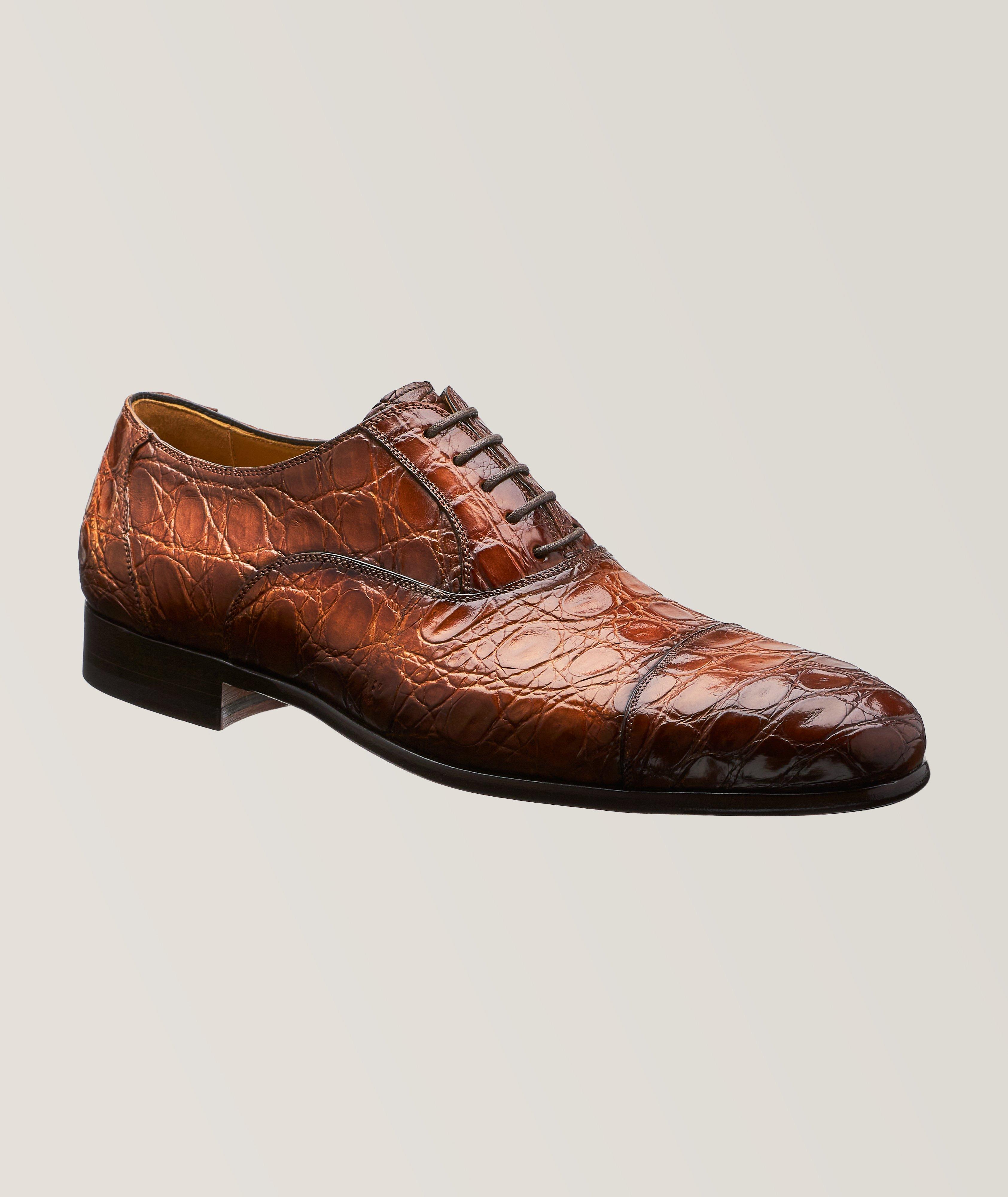 Magnanni Vero Crocodile Leather Double Monkstraps | Dress Shoes | Harry ...