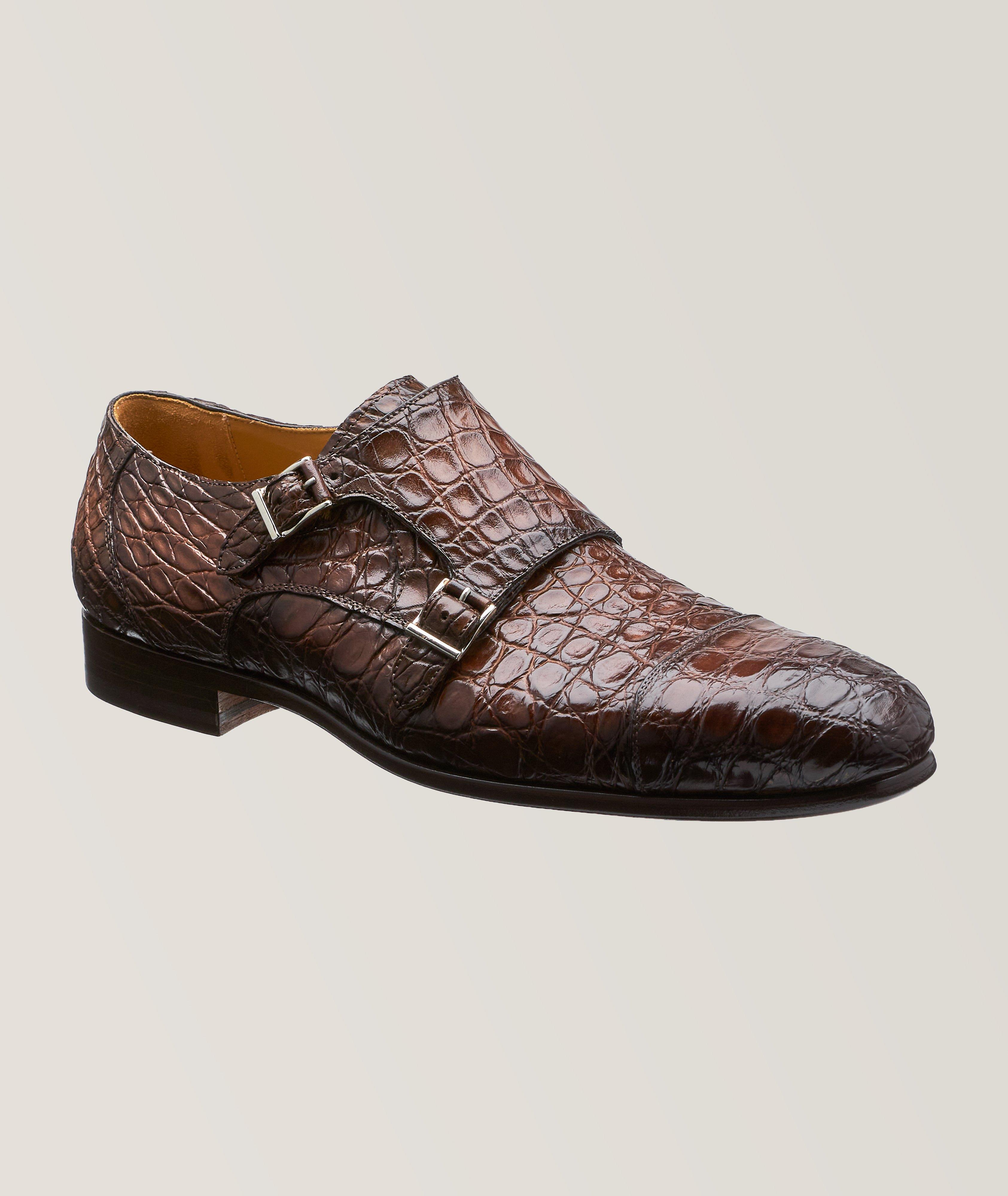 Vera Burnished Lizard Leather Cap Toe Oxfords image 0