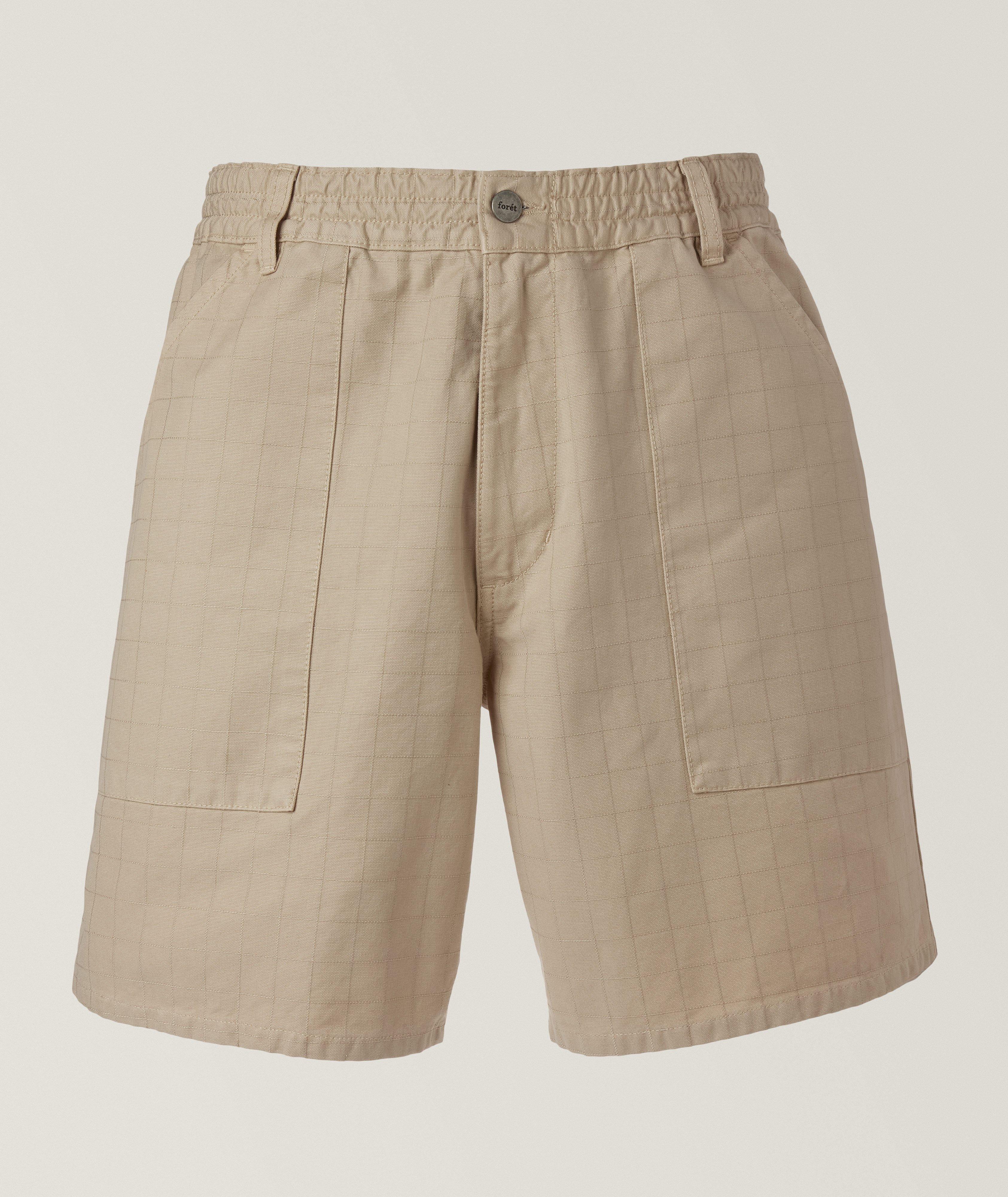 Foret Sienna Checkered Organic Cotton Shorts 