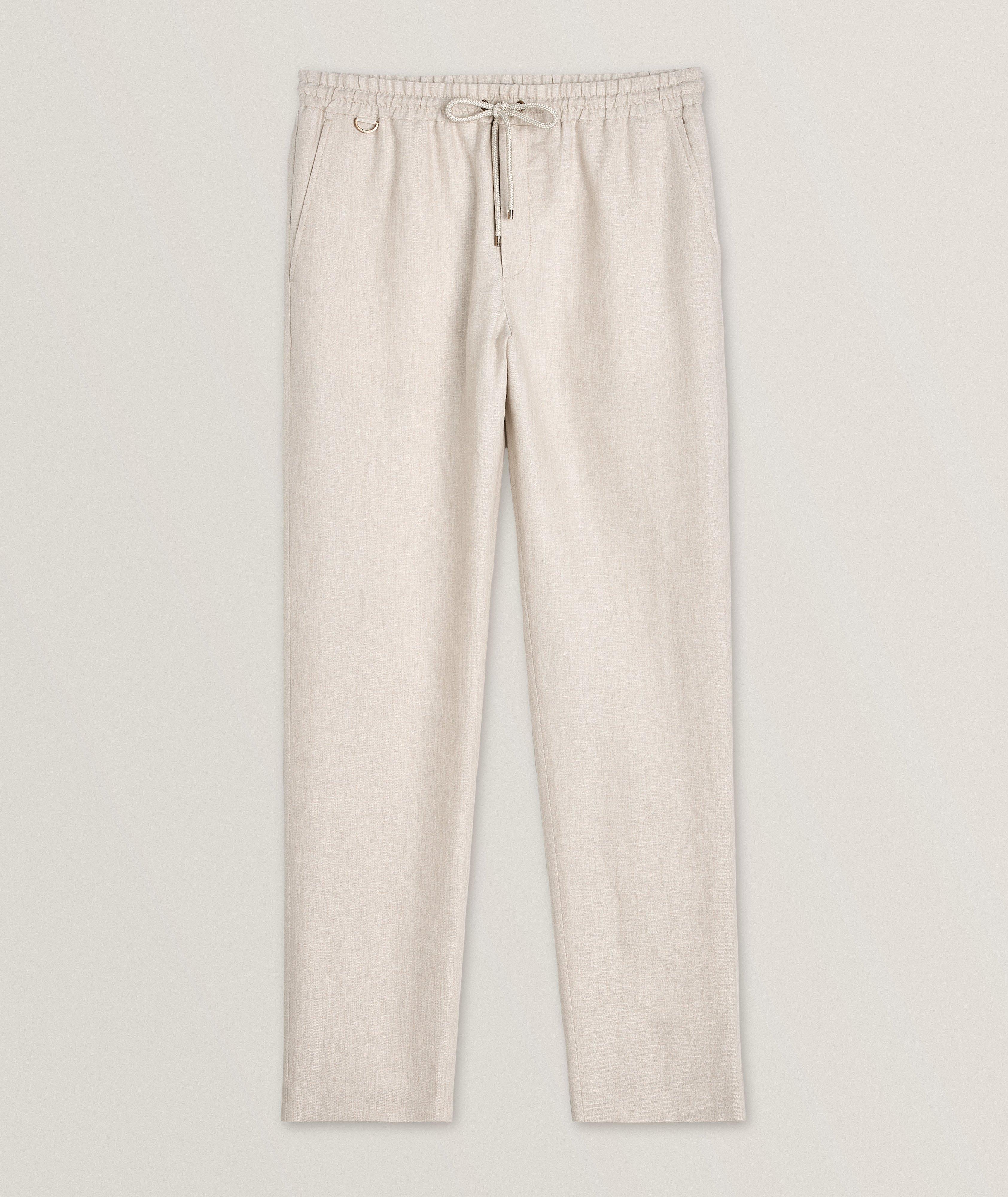 Linen Drawstring Pants image 0