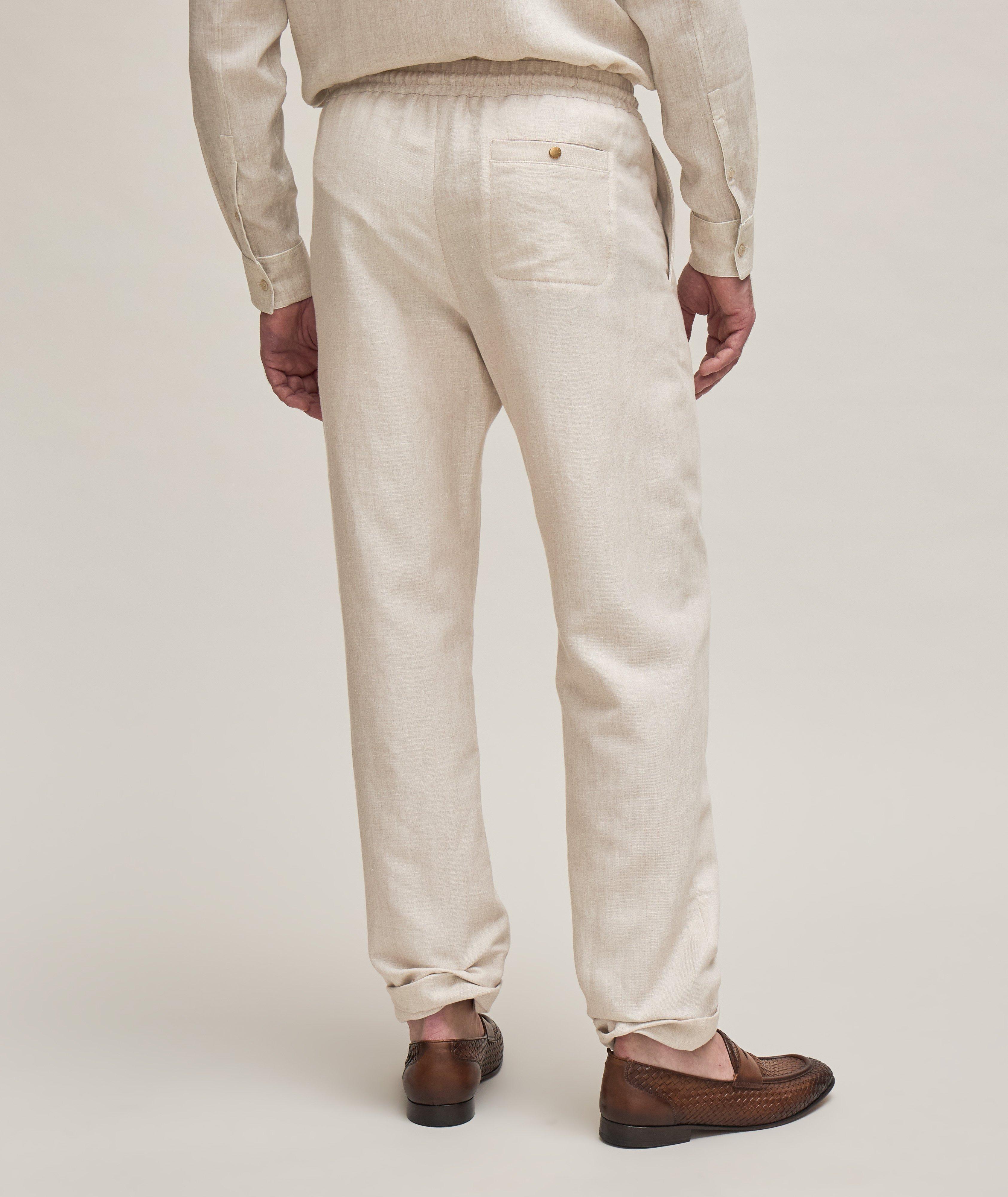 Linen Drawstring Pants image 2