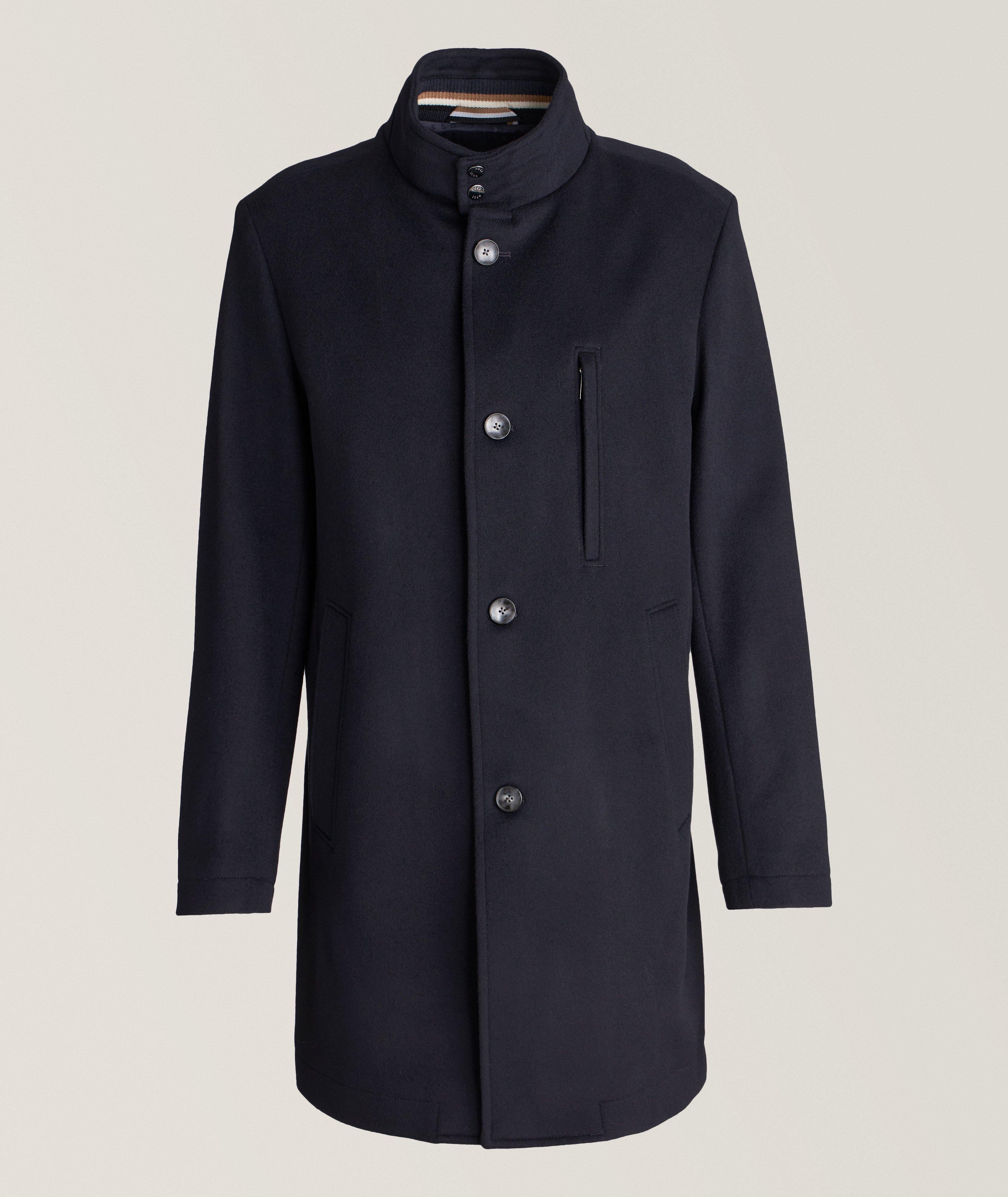 Hyde Slim Fit Virgin Wool-Cashmere Overcoat image 0