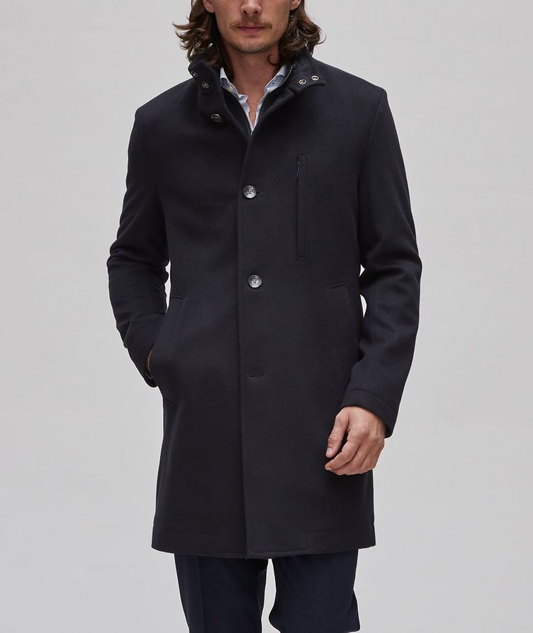 Hyde Slim Fit Virgin Wool-Cashmere Overcoat image 1