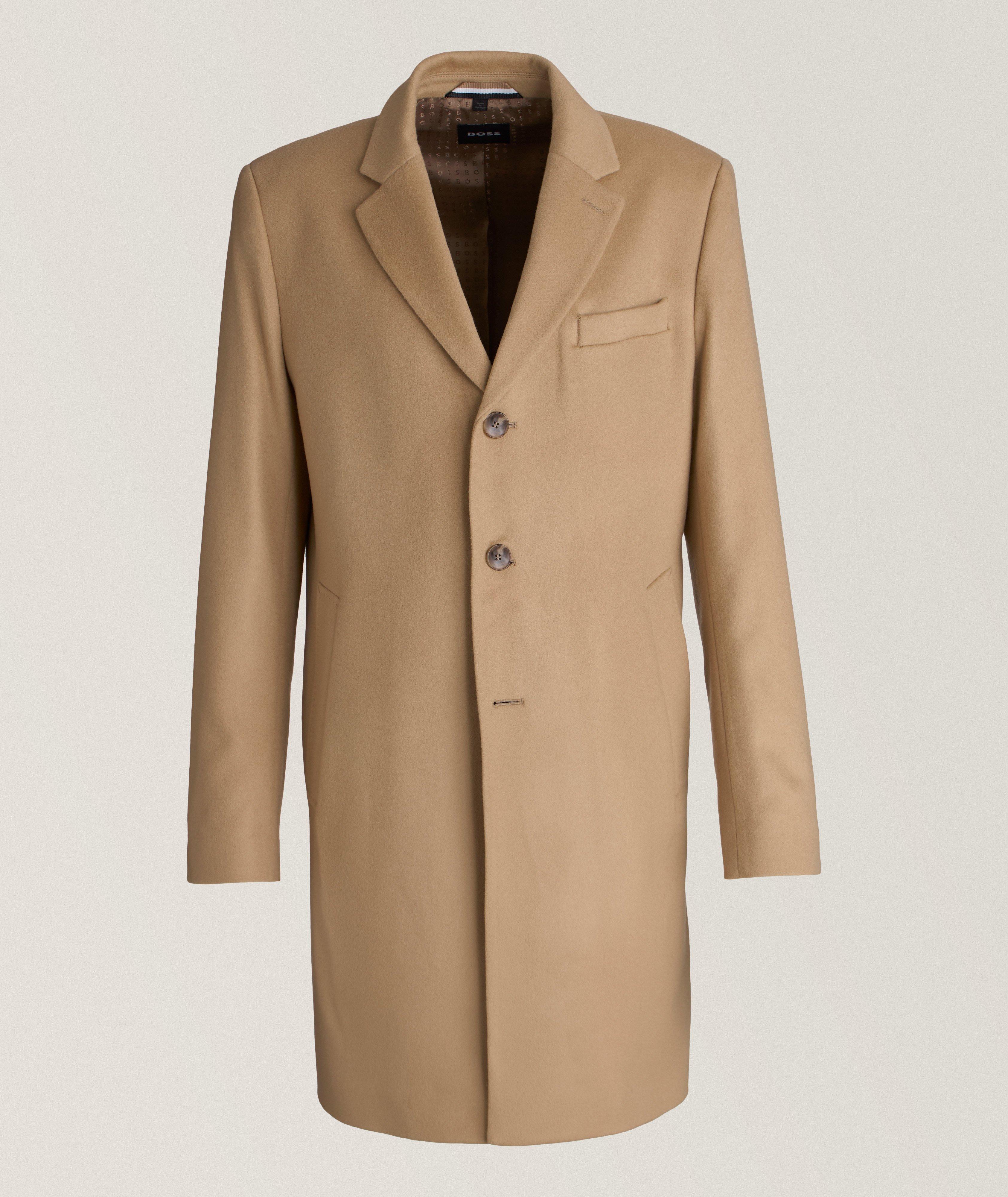 Hyde Slim Fit Virgin Wool-Cashmere Overcoat image 0