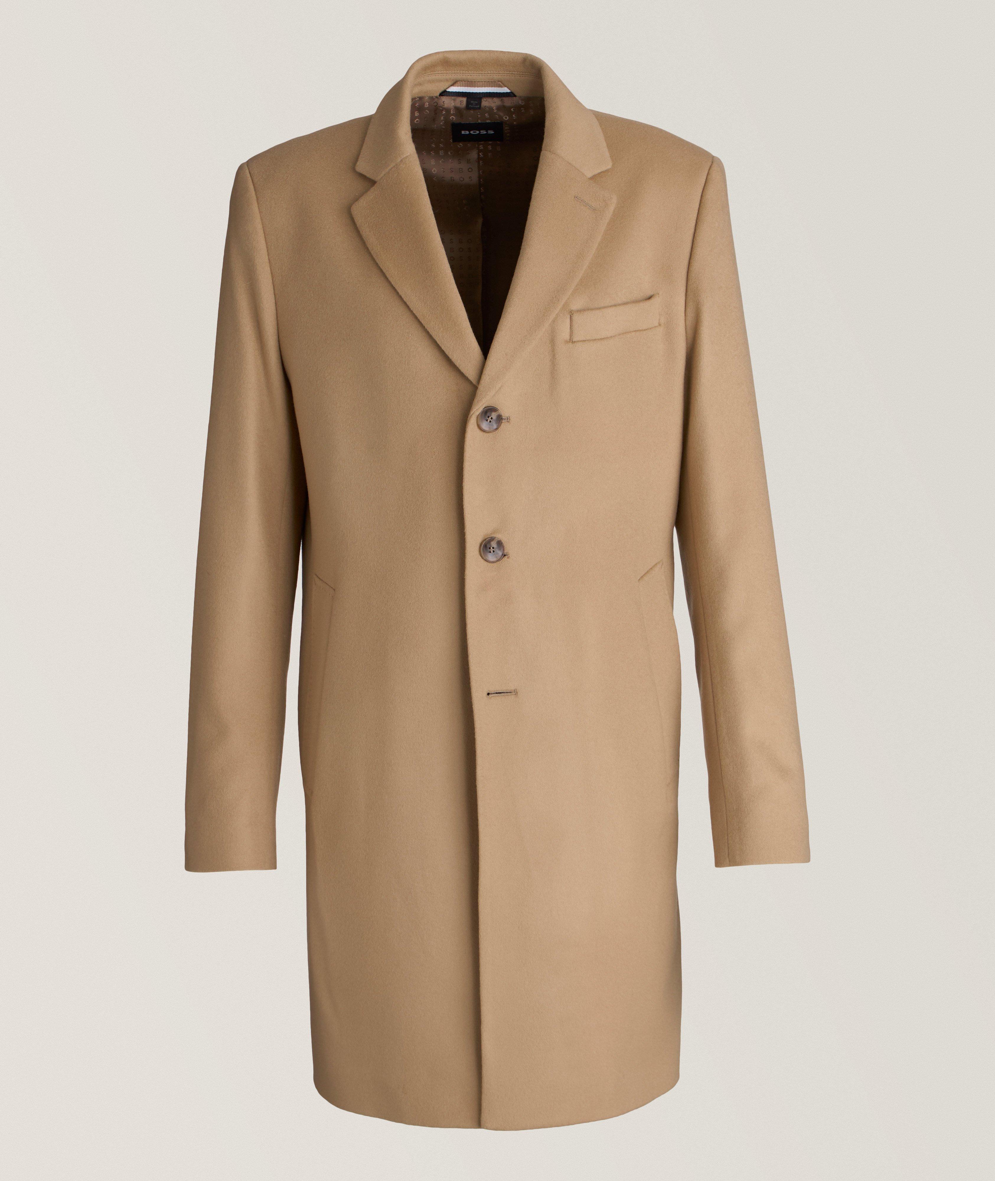 Hyde Slim Fit Virgin Wool Cashmere Overcoat