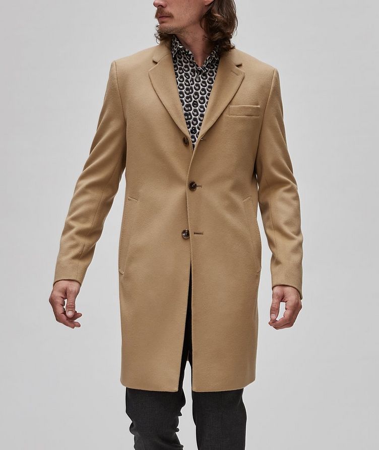 Hyde Slim Fit Virgin Wool-Cashmere Overcoat image 1