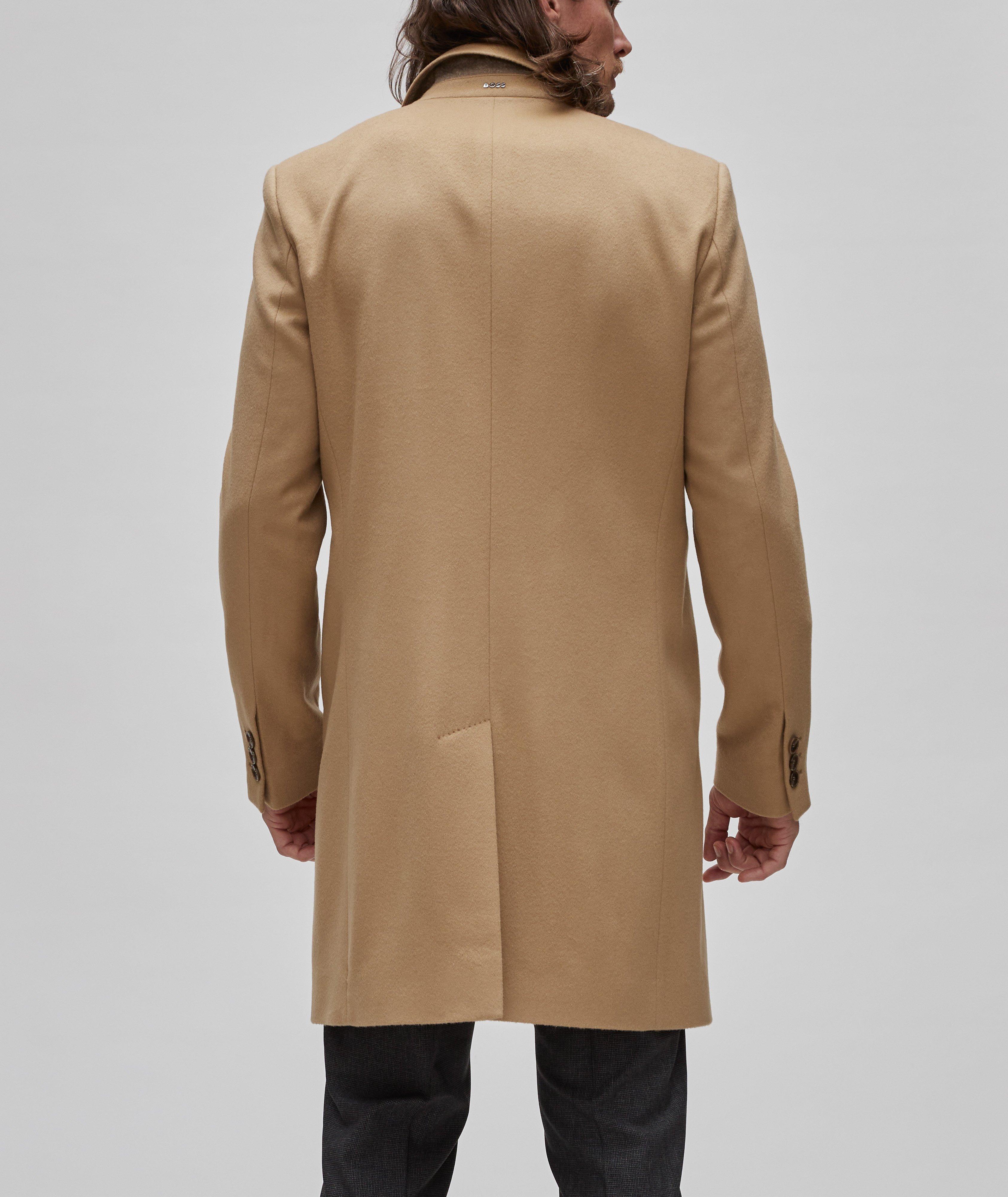 Wool Rich Overcoat with Cashmere