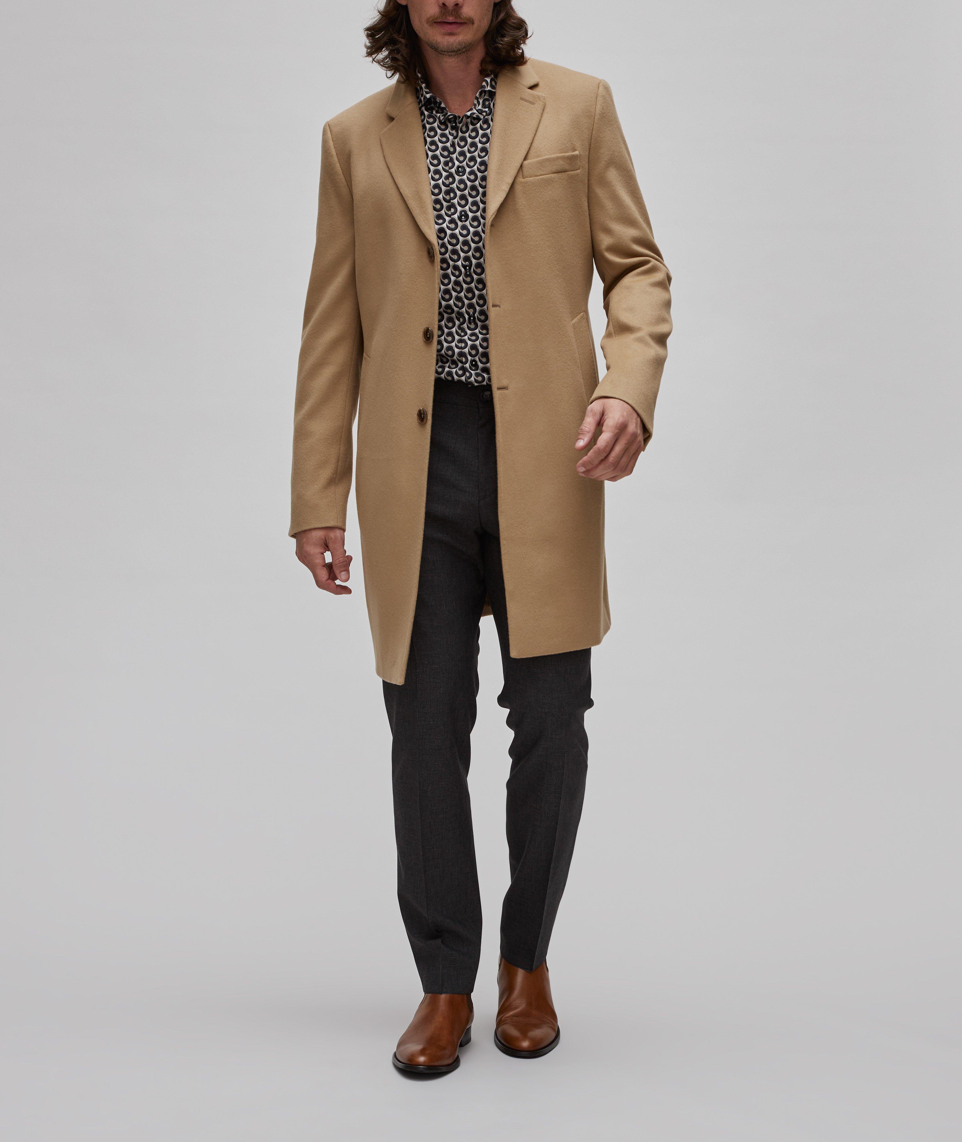 Hyde Slim Fit Virgin Wool-Cashmere Overcoat image 3