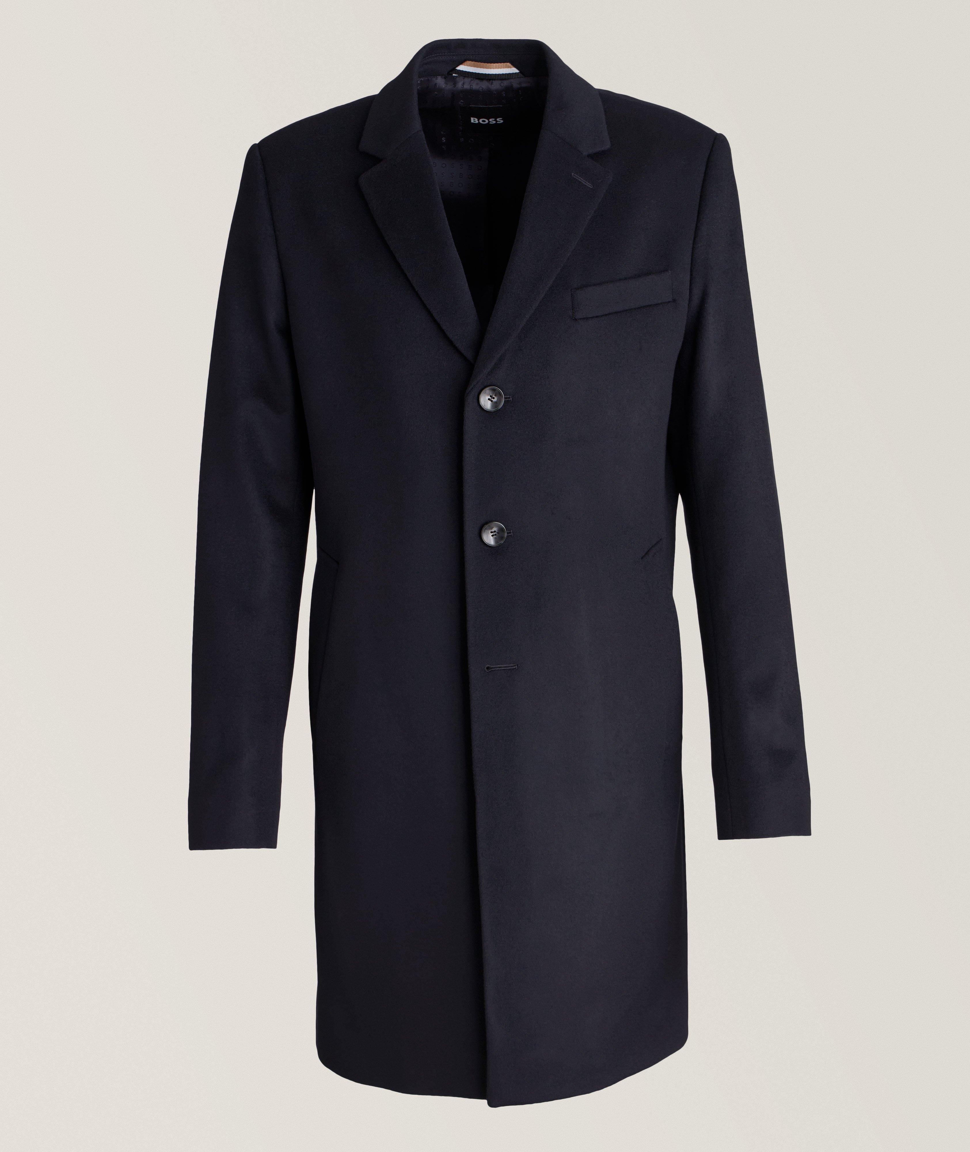 Boss cashmere coat sale