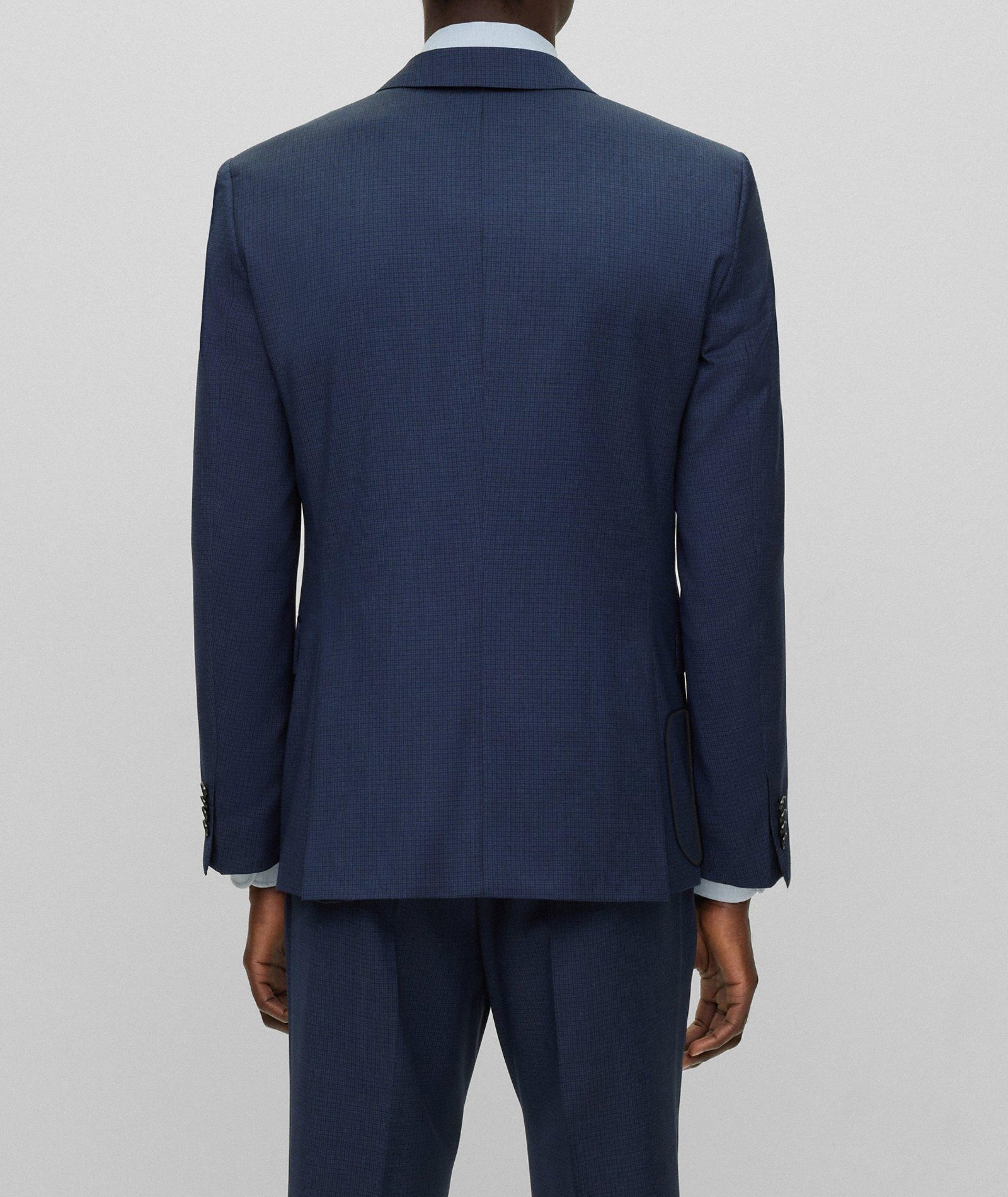 Complet en laine vierge à pied-de-poule de coupe amincie image 2