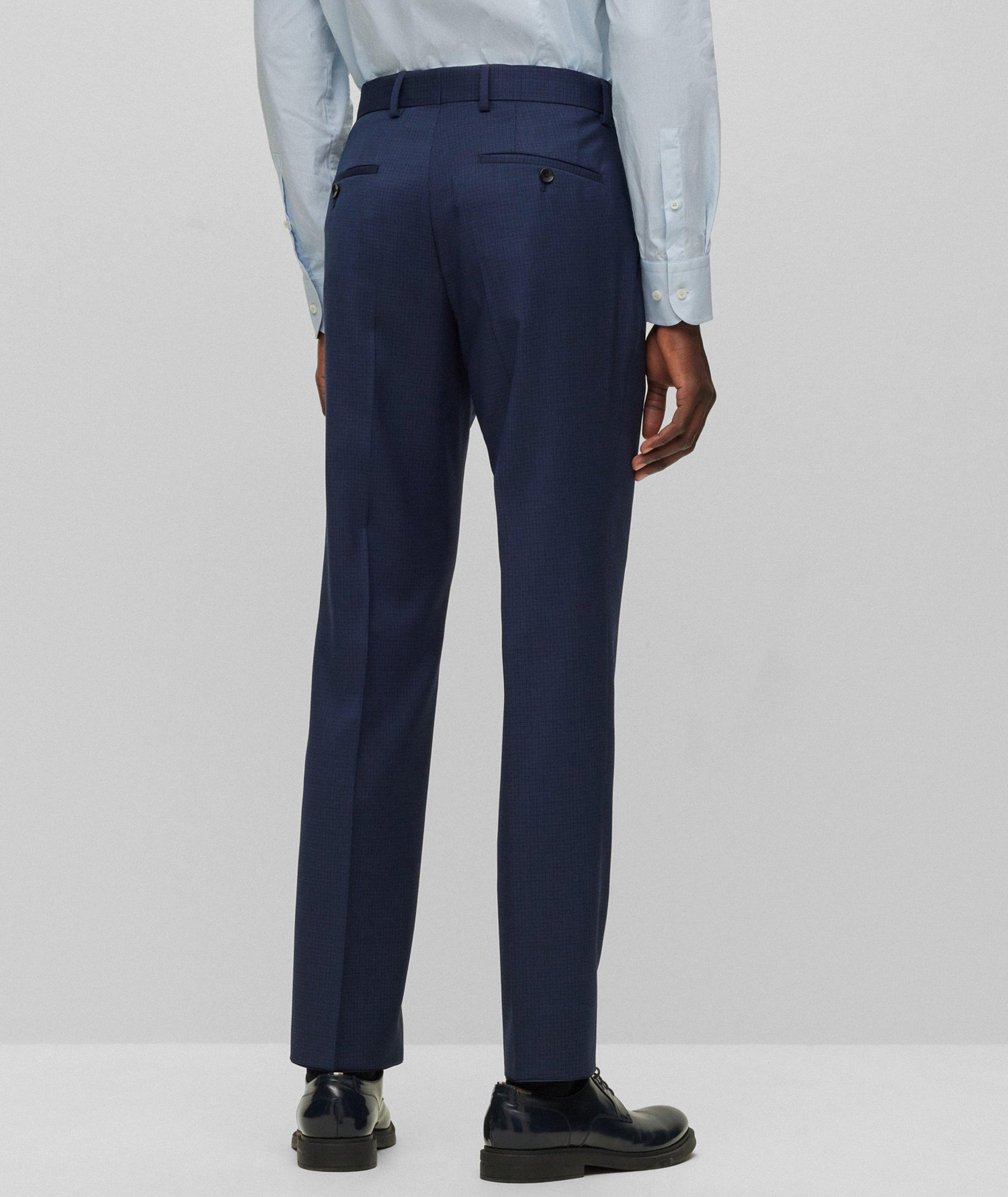 Complet en laine vierge à pied-de-poule de coupe amincie image 4