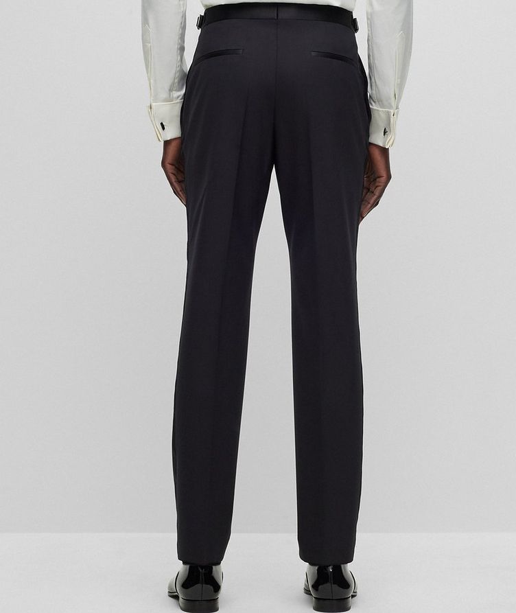 Slim-Fit Stretch-Wool Tuxedo Pants image 3