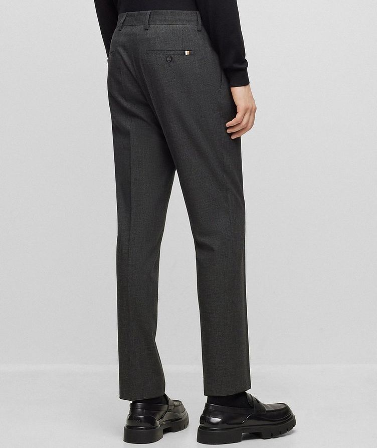 Slim-Fit Crease-Resistant Wool-Blend Trousers image 3