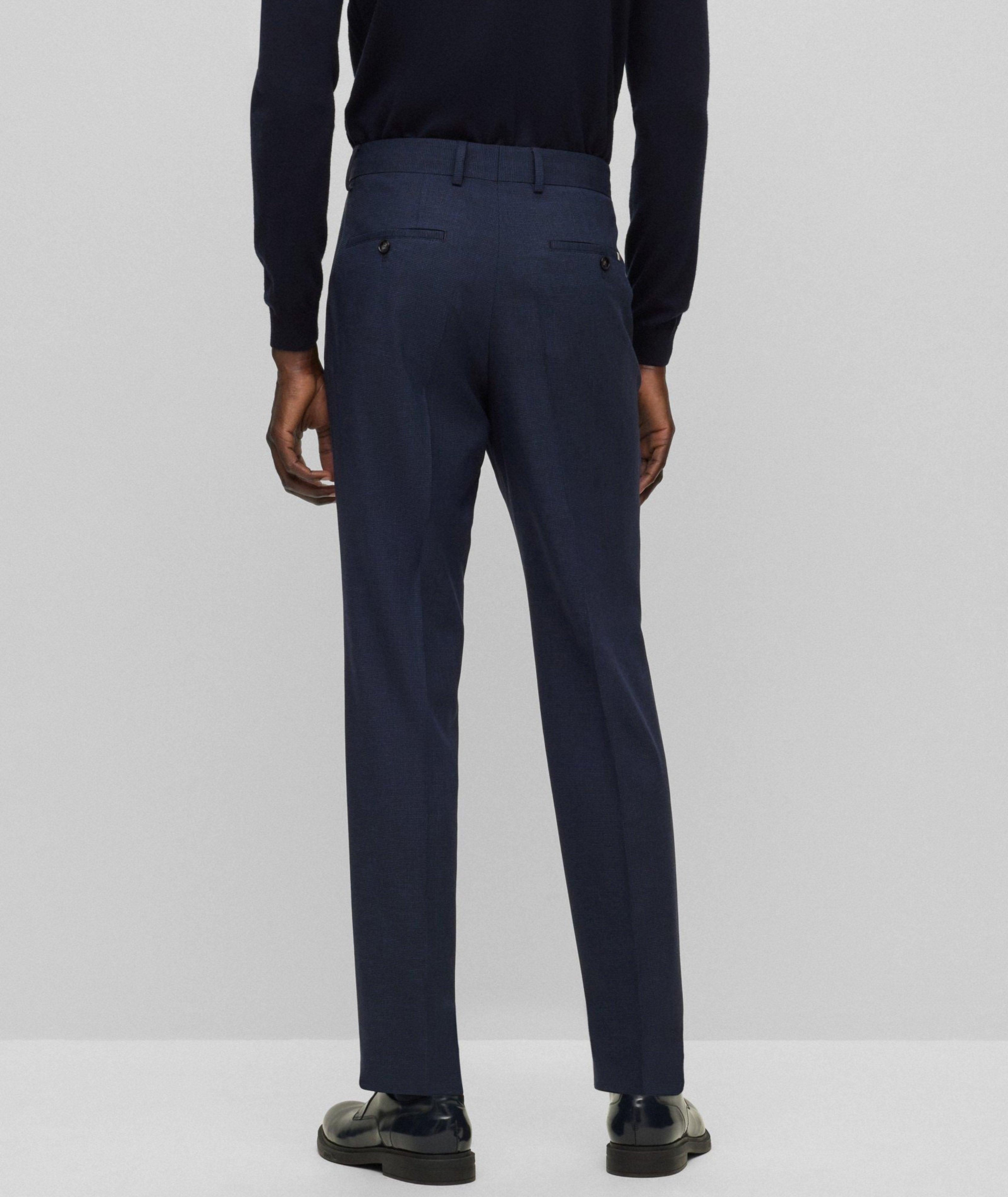 Slim-Fit Crease-Resistant Wool-Blend Trousers image 3