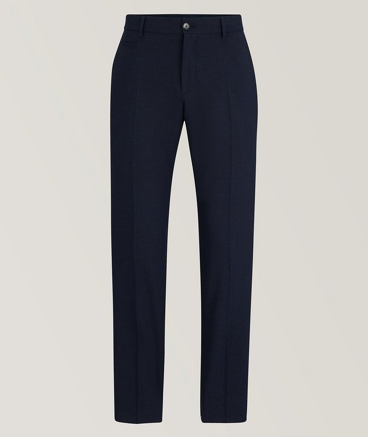 Slim-Fit Crease-Resistant Wool-Blend Trousers image 0