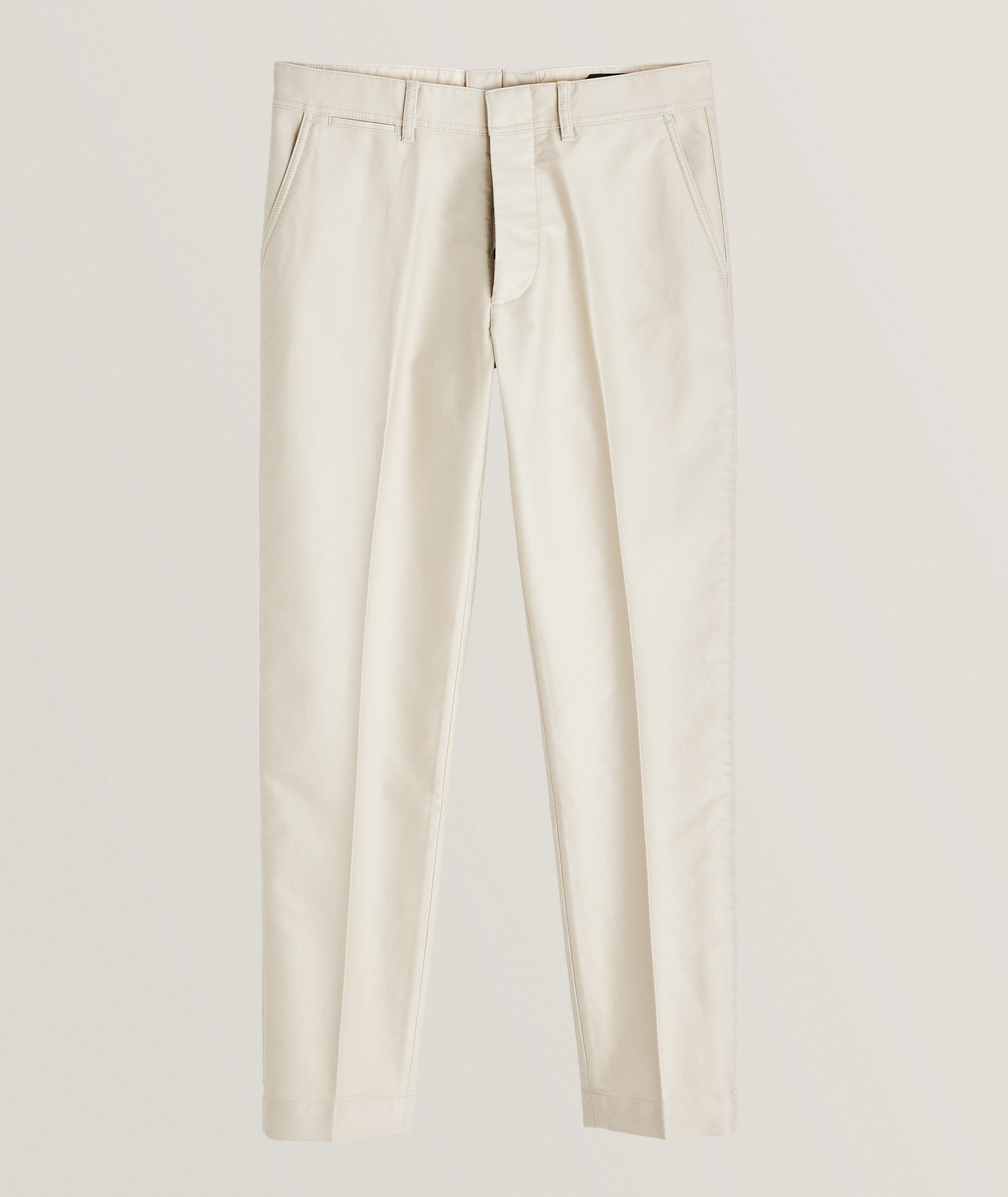 Compact Cotton Chino Pants image 0
