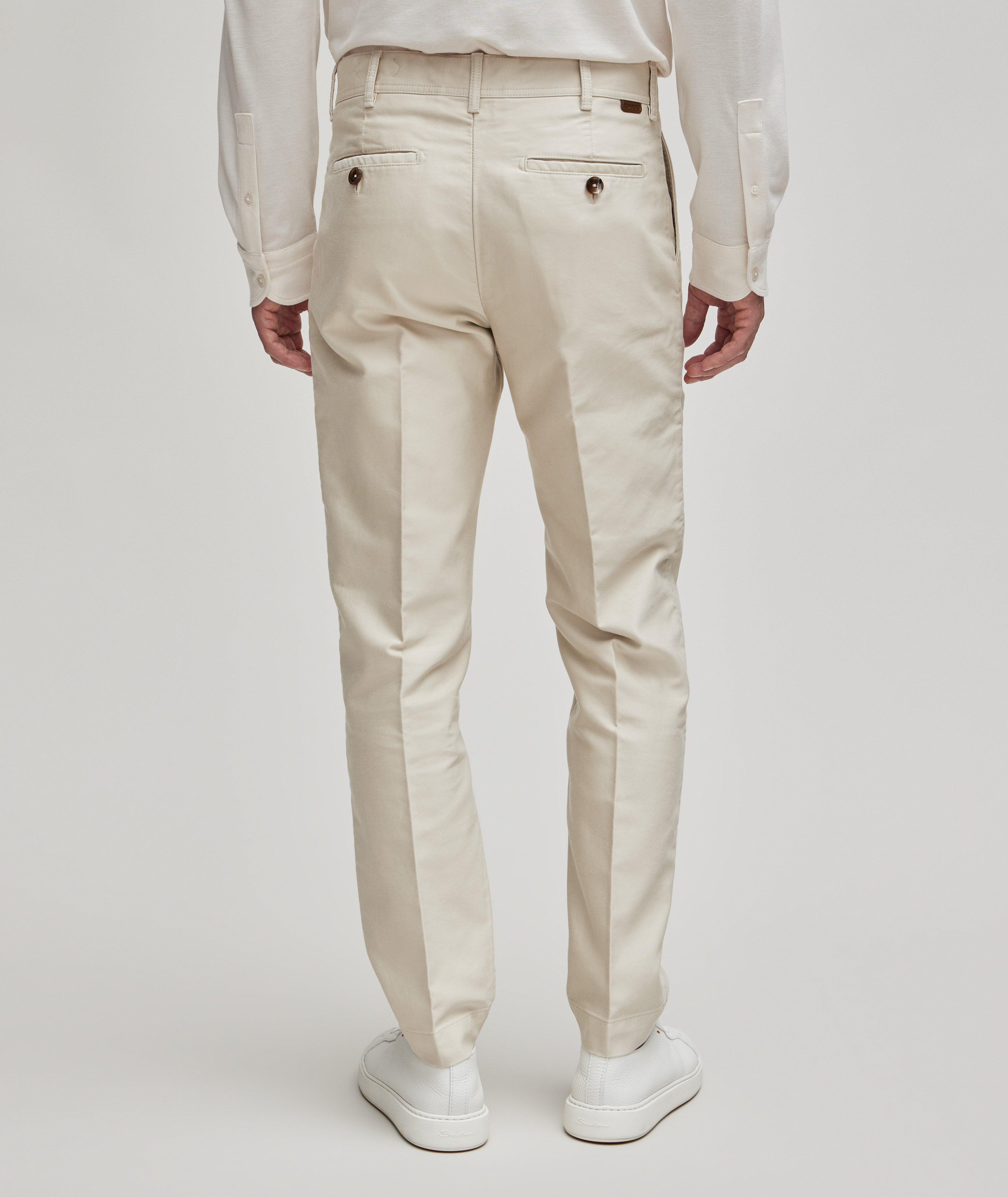 Compact Cotton Chino Pants image 3