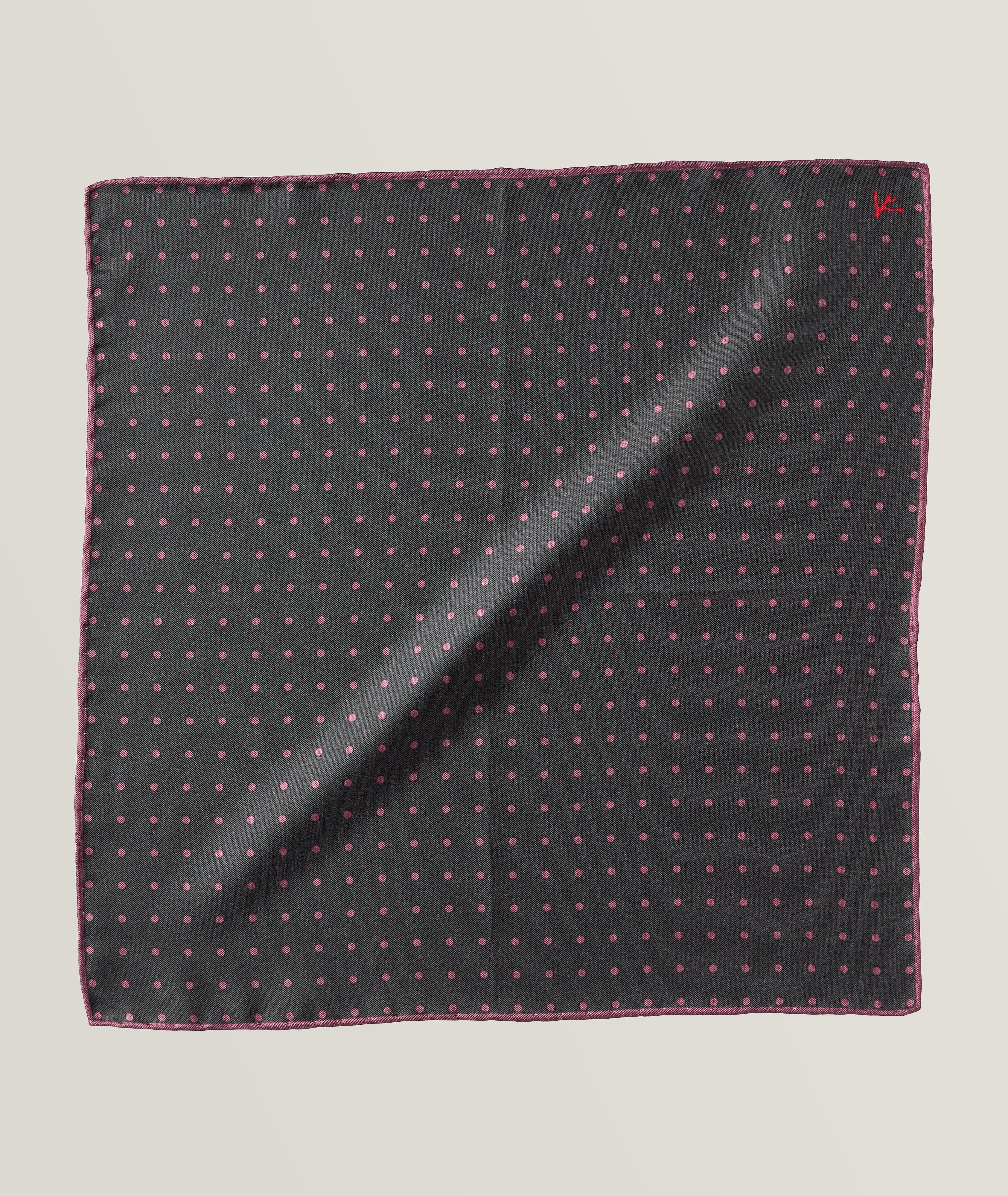 Polka Dot Silk Pocket Square image 0