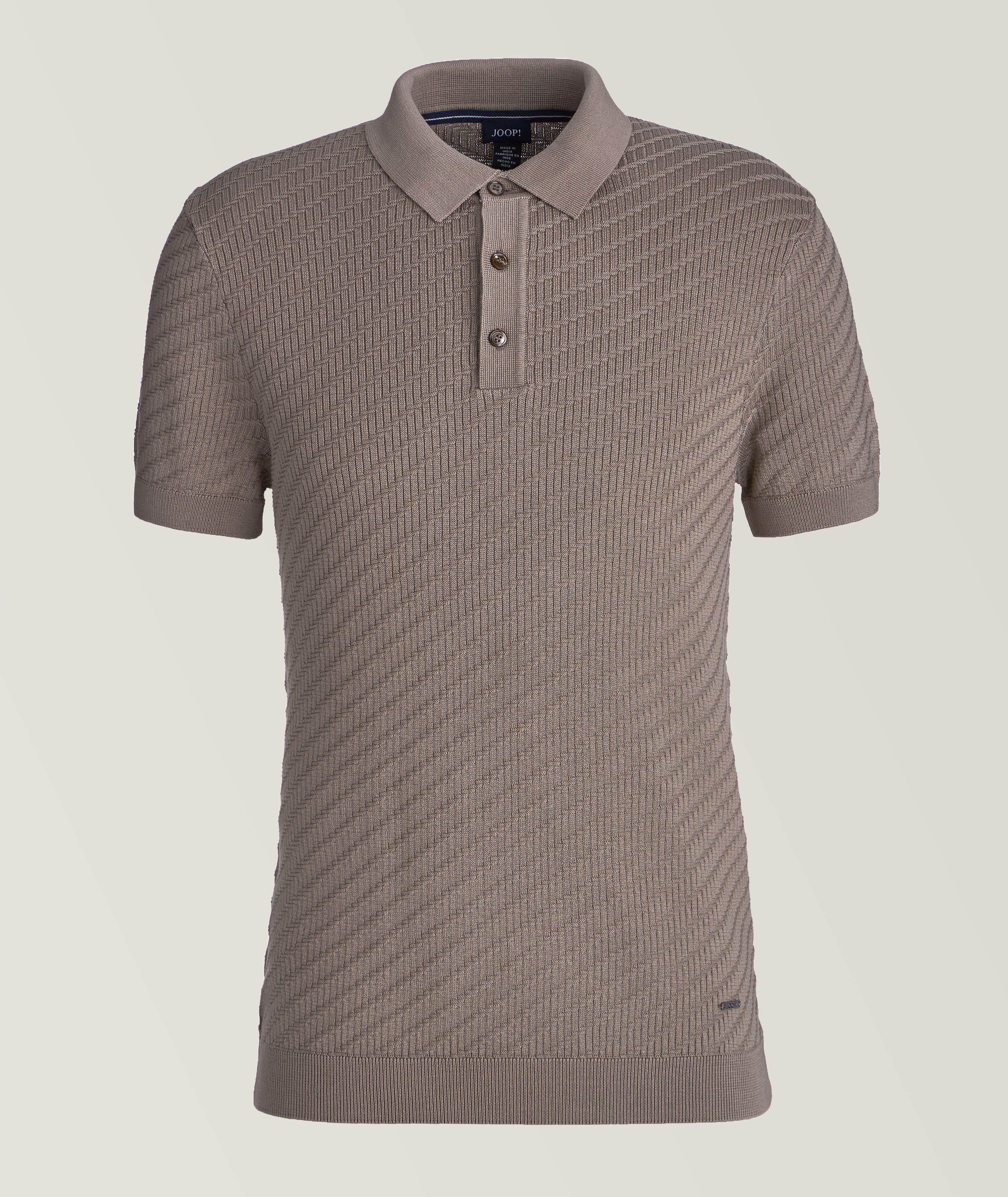 Maurice Textured Cotton Polo image 0