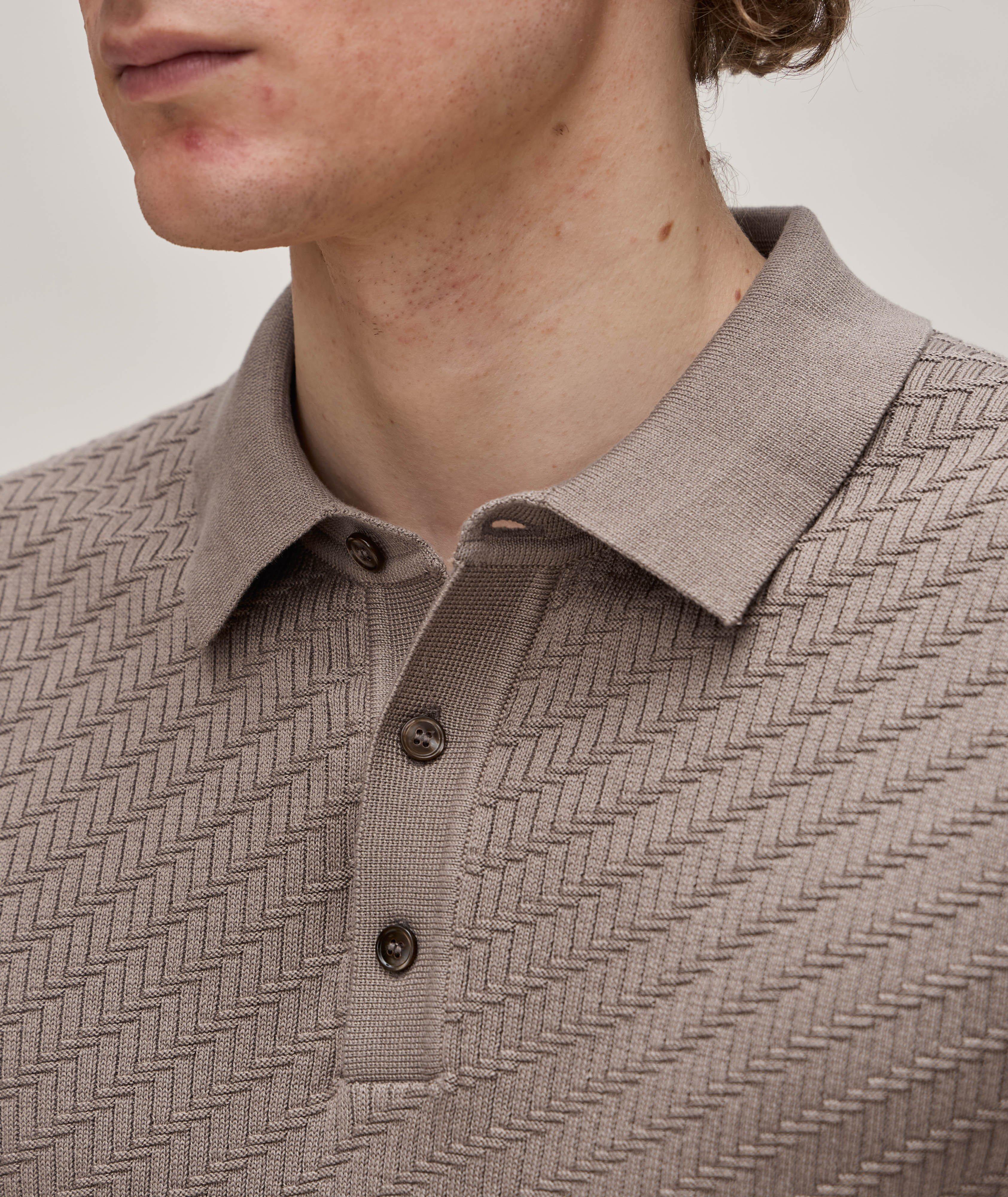 Maurice Textured Cotton Polo image 3