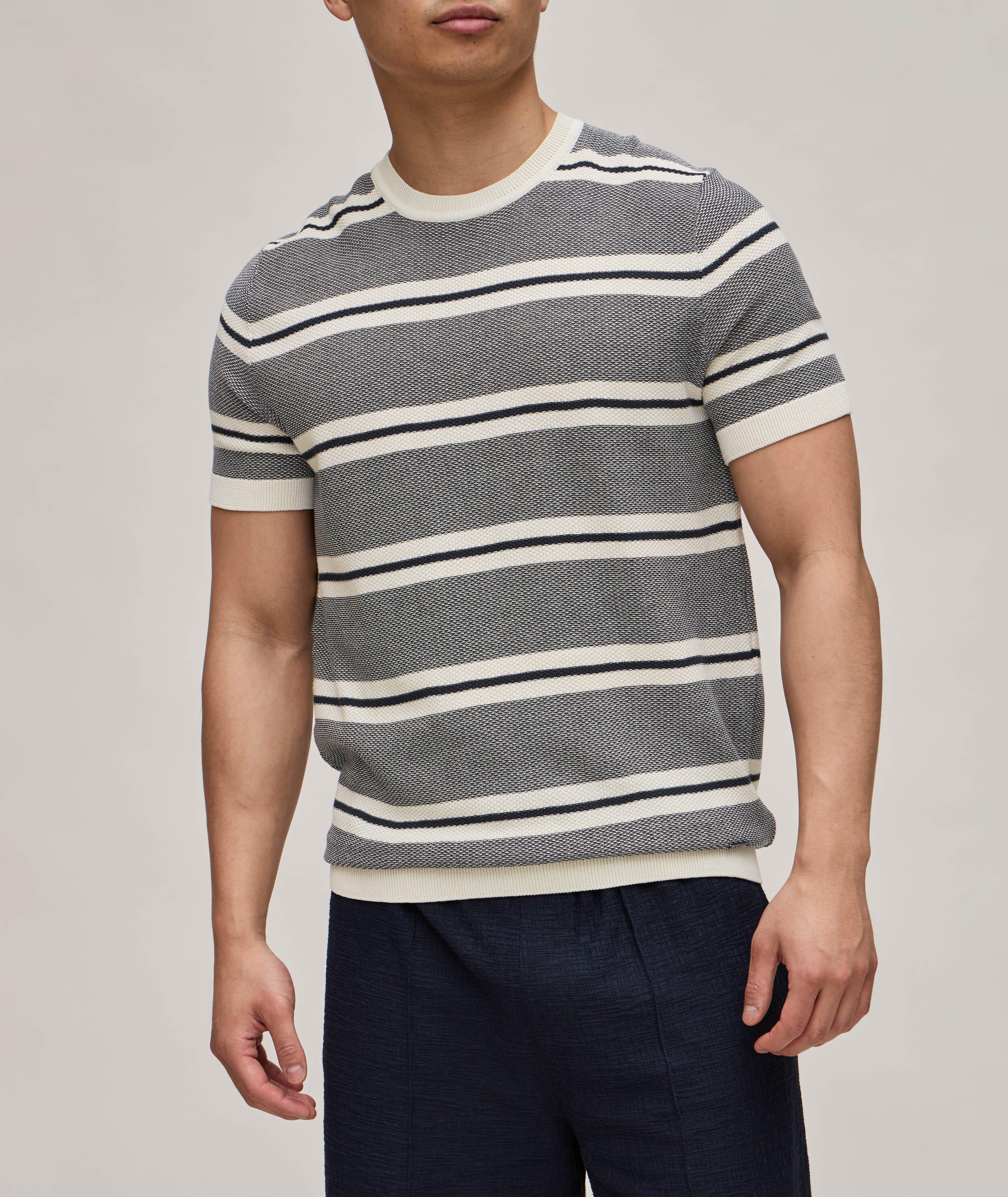 T-shirt Vico en coton à rayures image 1