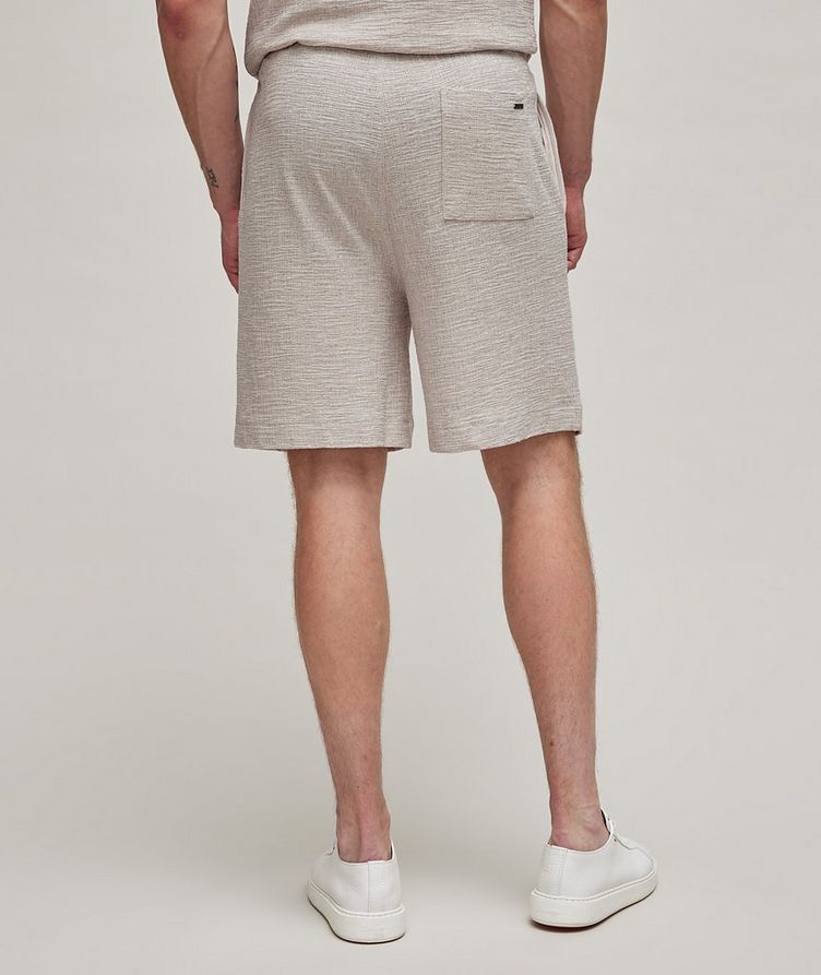 Taros Textured Cotton-Blend Shorts image 2