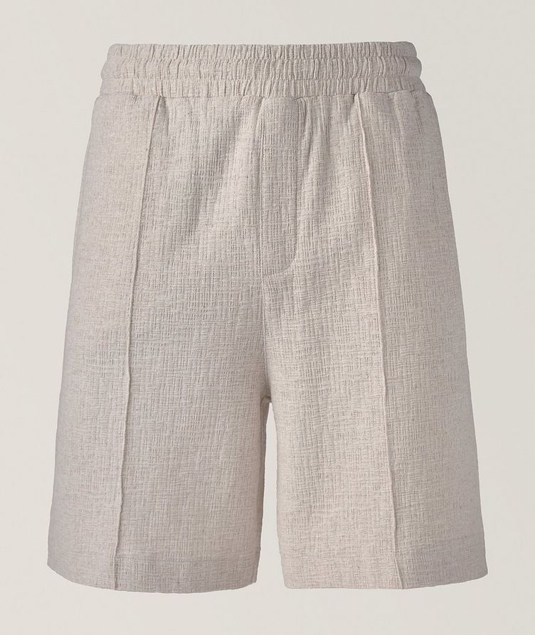 Taros Textured Cotton-Blend Shorts image 0