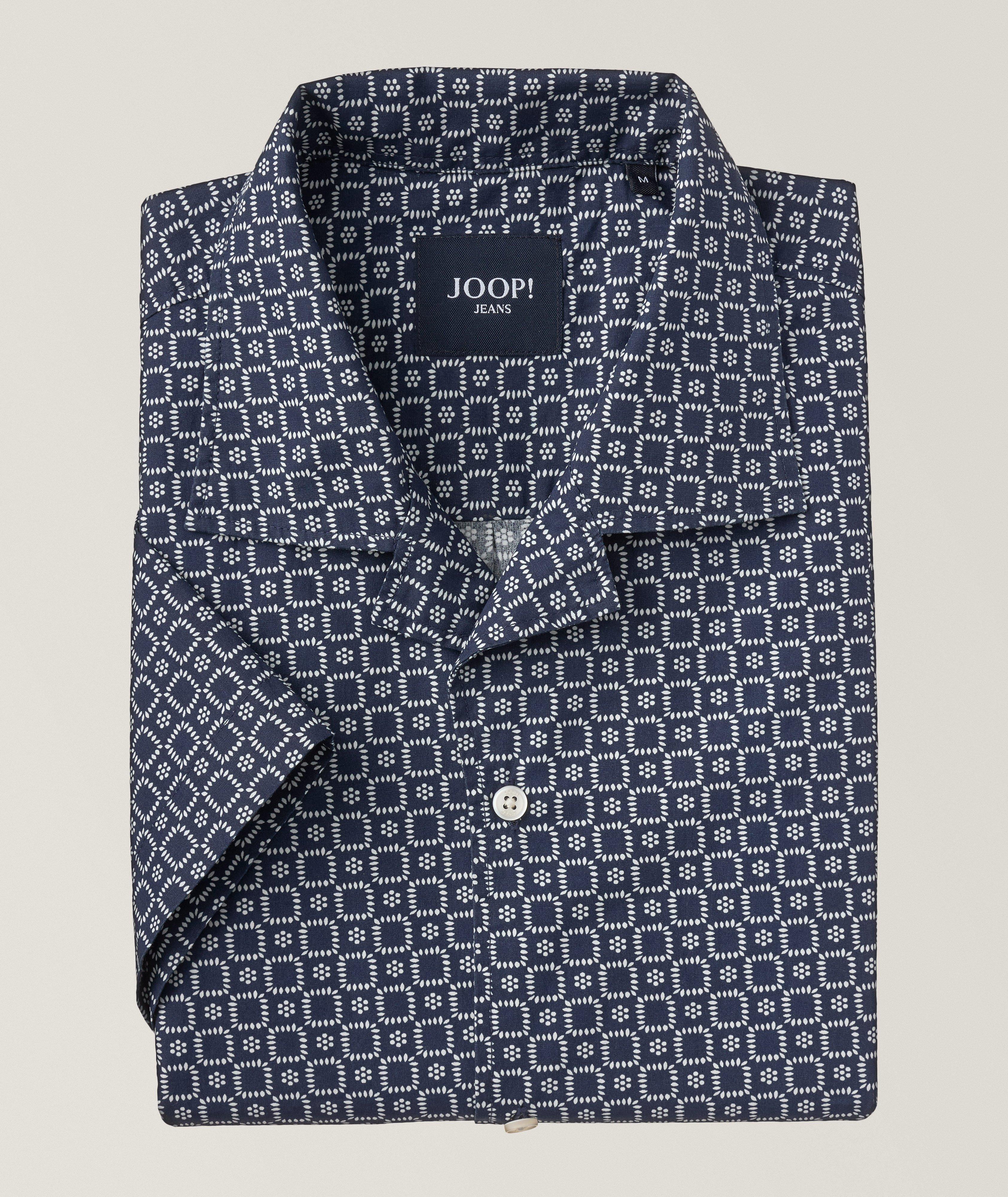 Hanes Geometric Cotton Camp Shirt  image 0