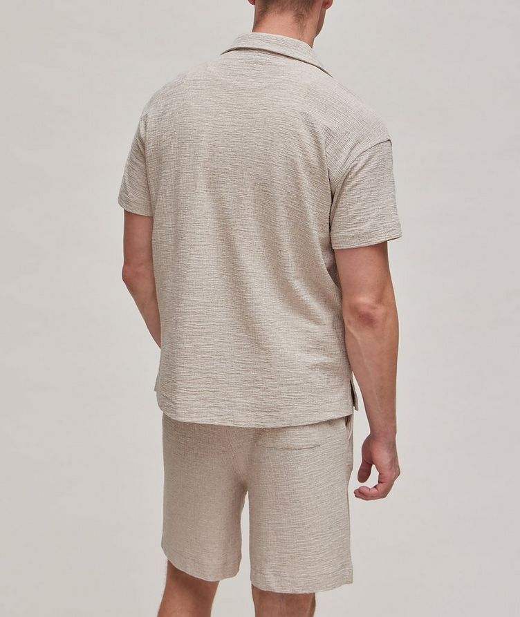 Tate Textured Cotton-Blend Camp Shirt  image 2