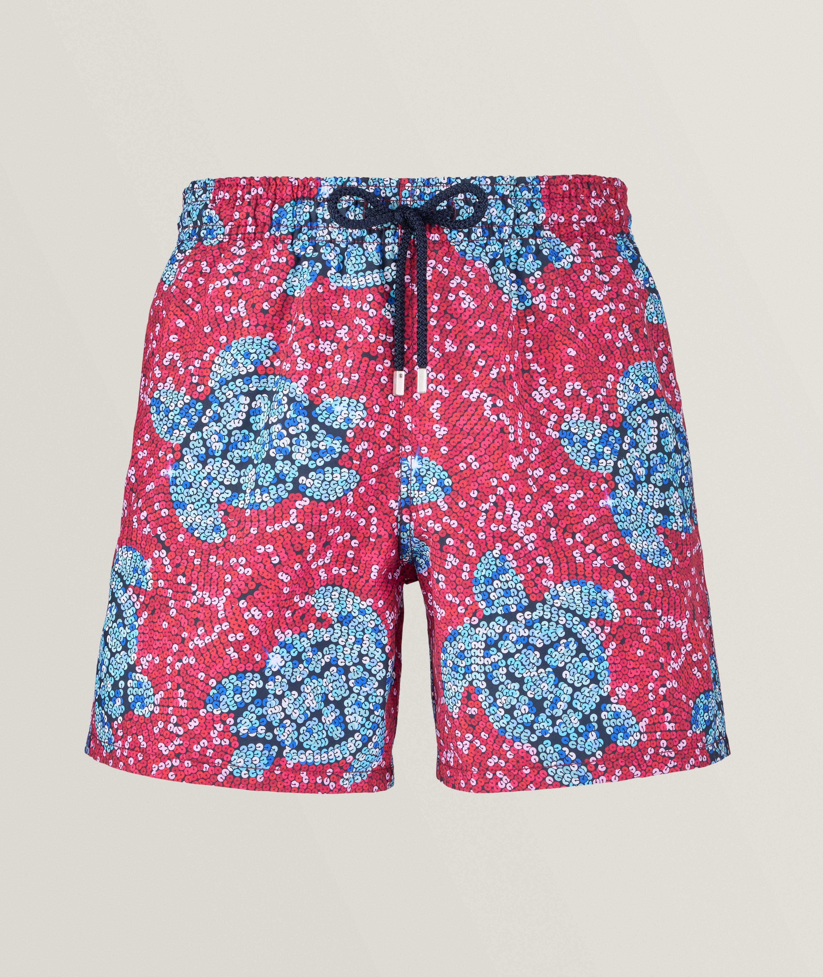 Mock-Sequins Turtles Polyamide Swim Trunks  image 0