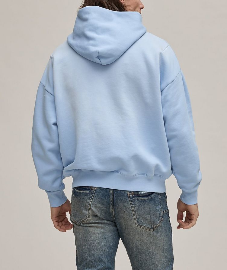 Distressed Logo Cotton Hooded Sweater image 2