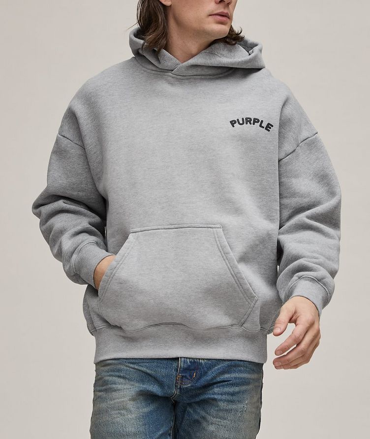 Arched Logo Cotton Hooded Sweater  image 1