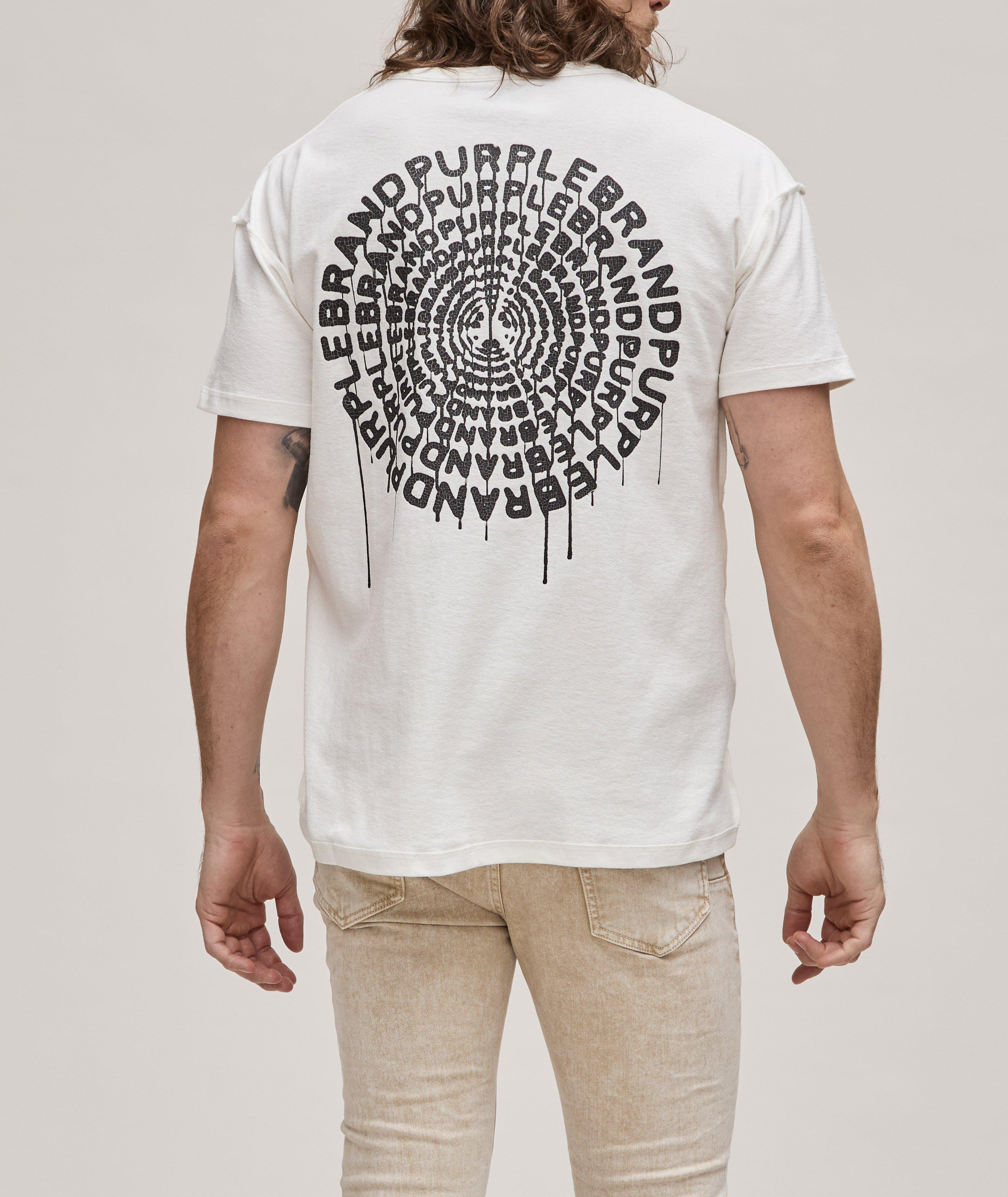 T-shirt en coton avec logos image 2