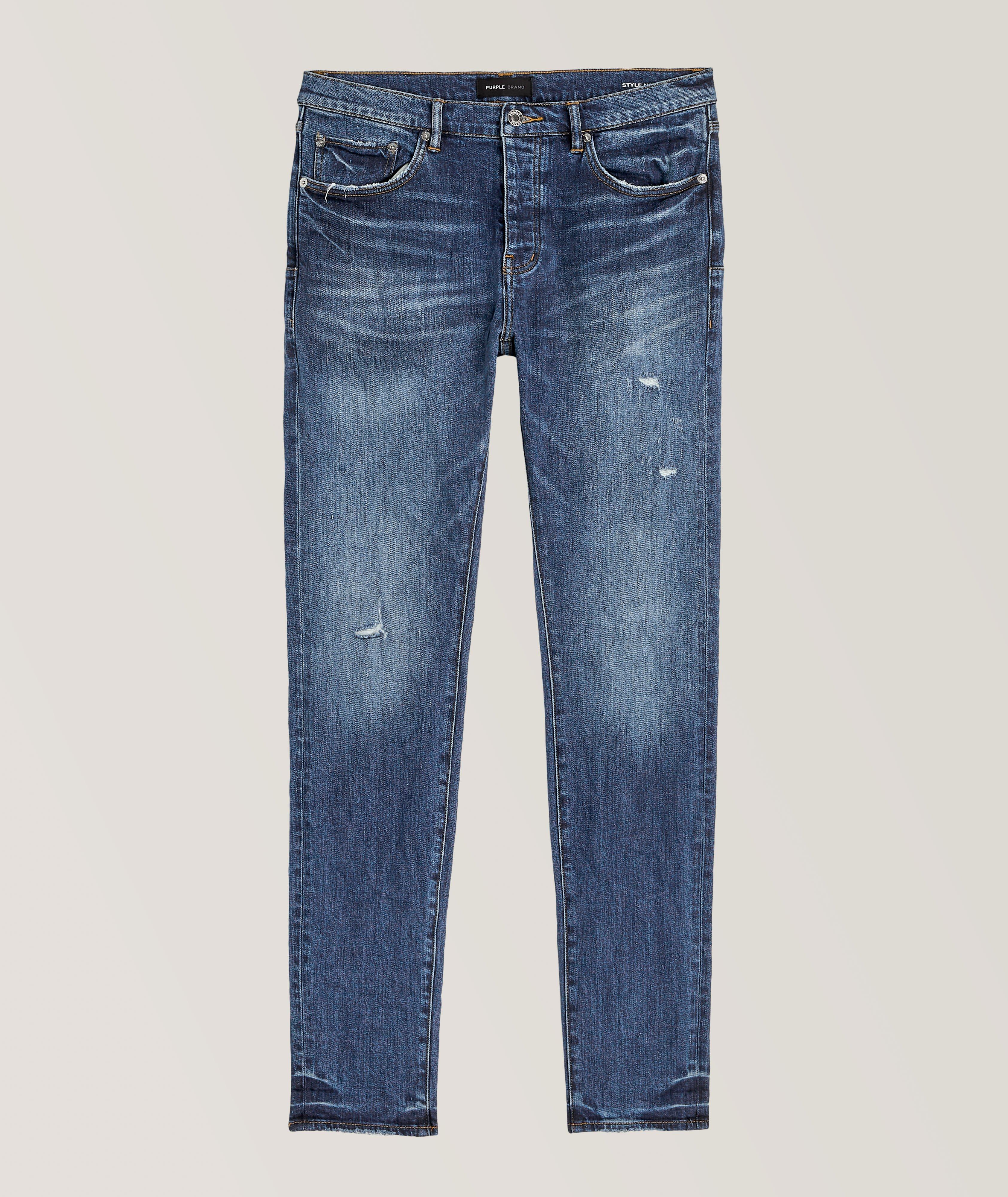 Purple Brand P001 1-Year Worn Distressed Jeans, Jeans