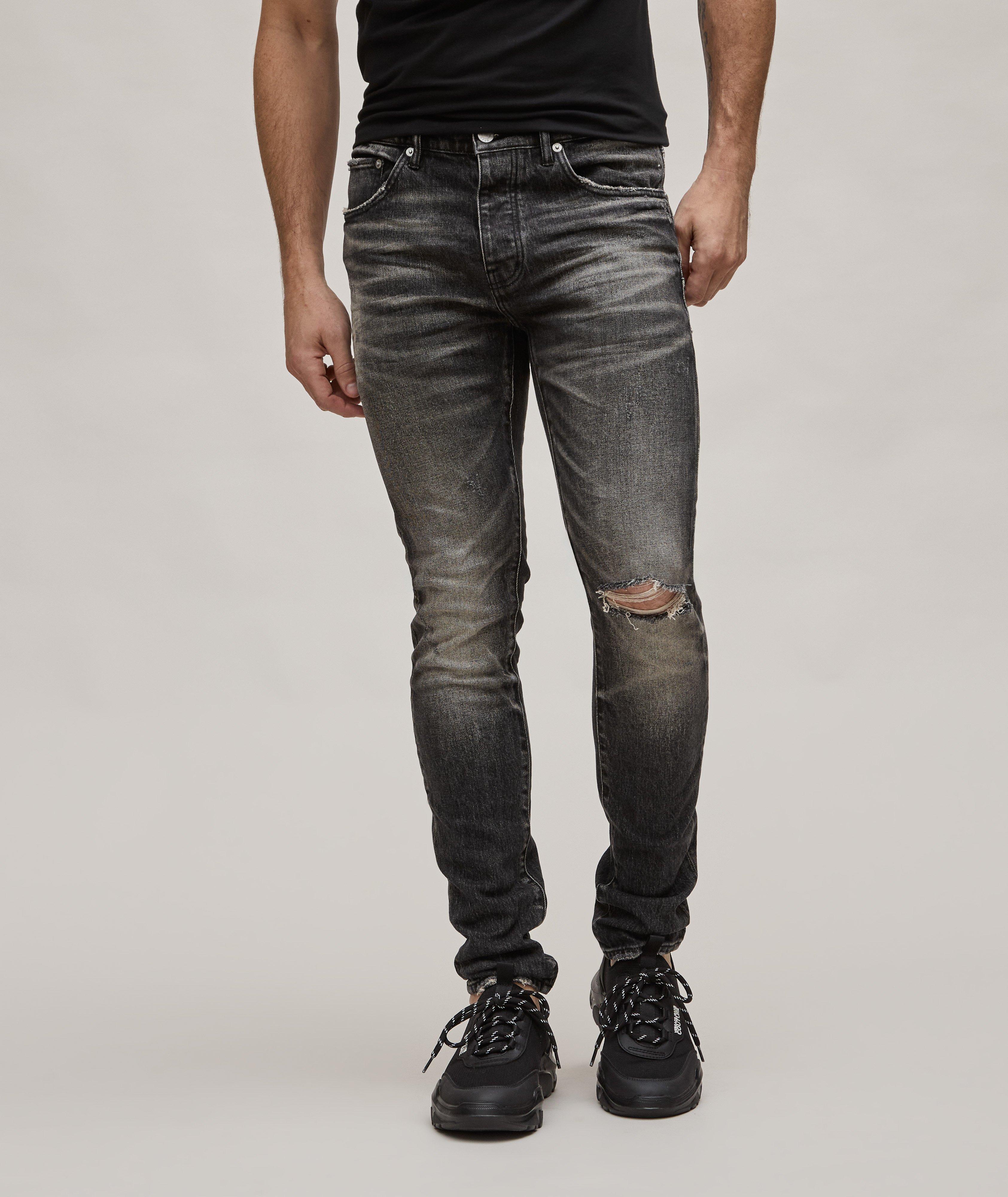 Grey best sale jeans distressed