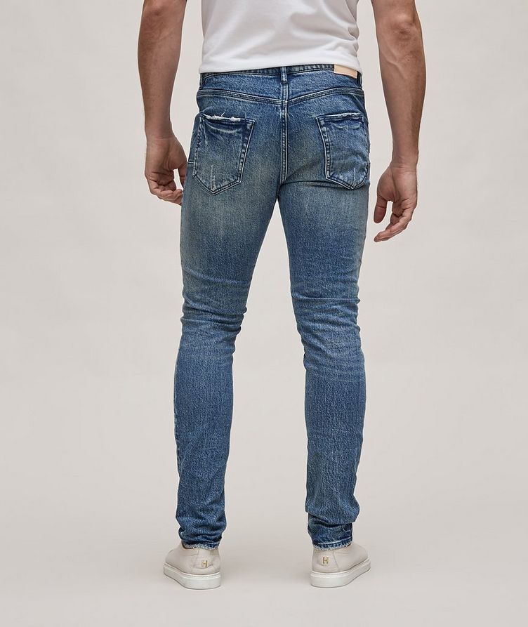 P001 Distressed Western Skinny Jeans image 3