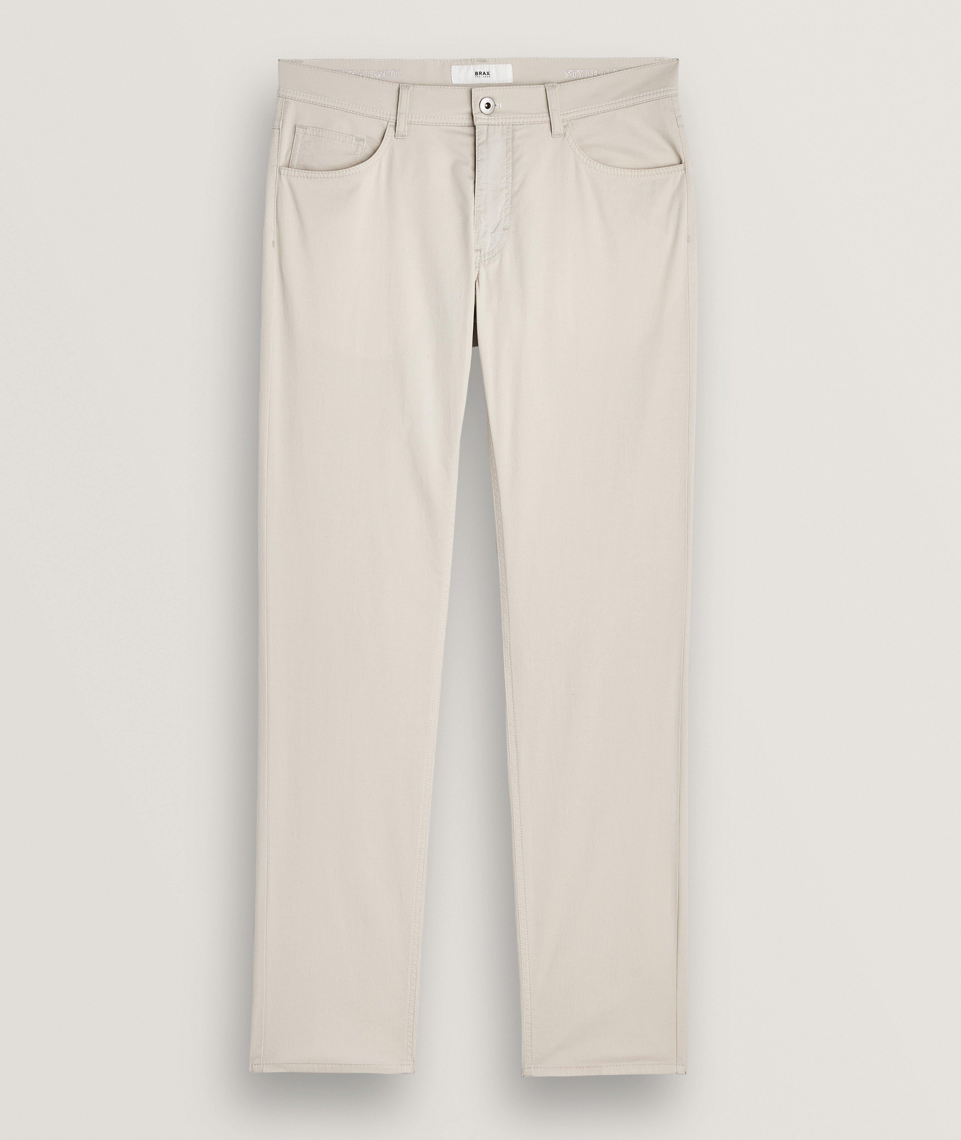 Pantalon Cooper en coton extensible à motif répété image 0