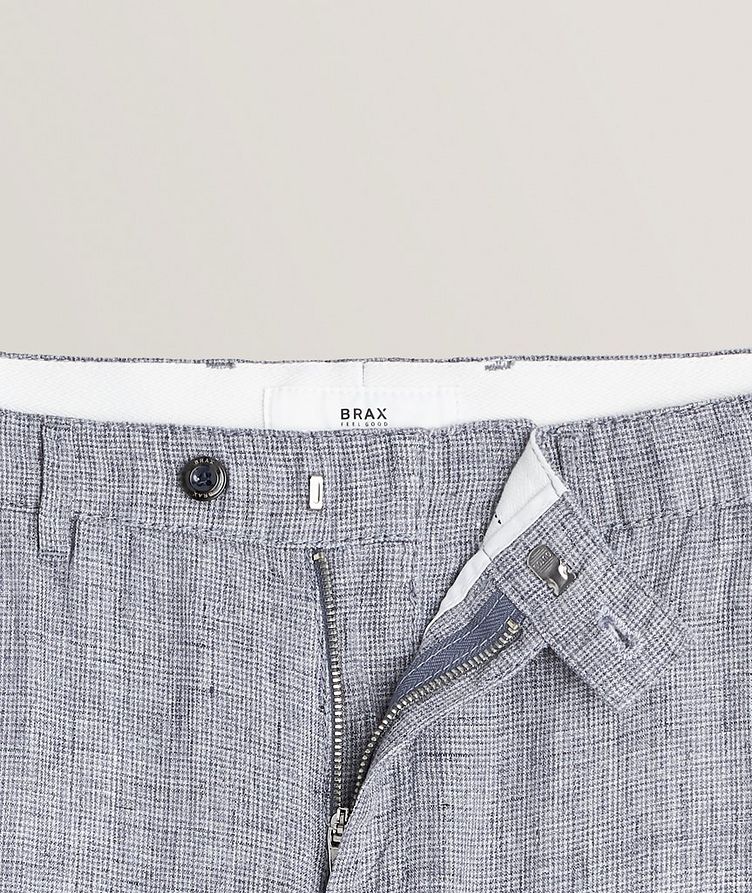 Felix Micro Check Linen Pants image 1