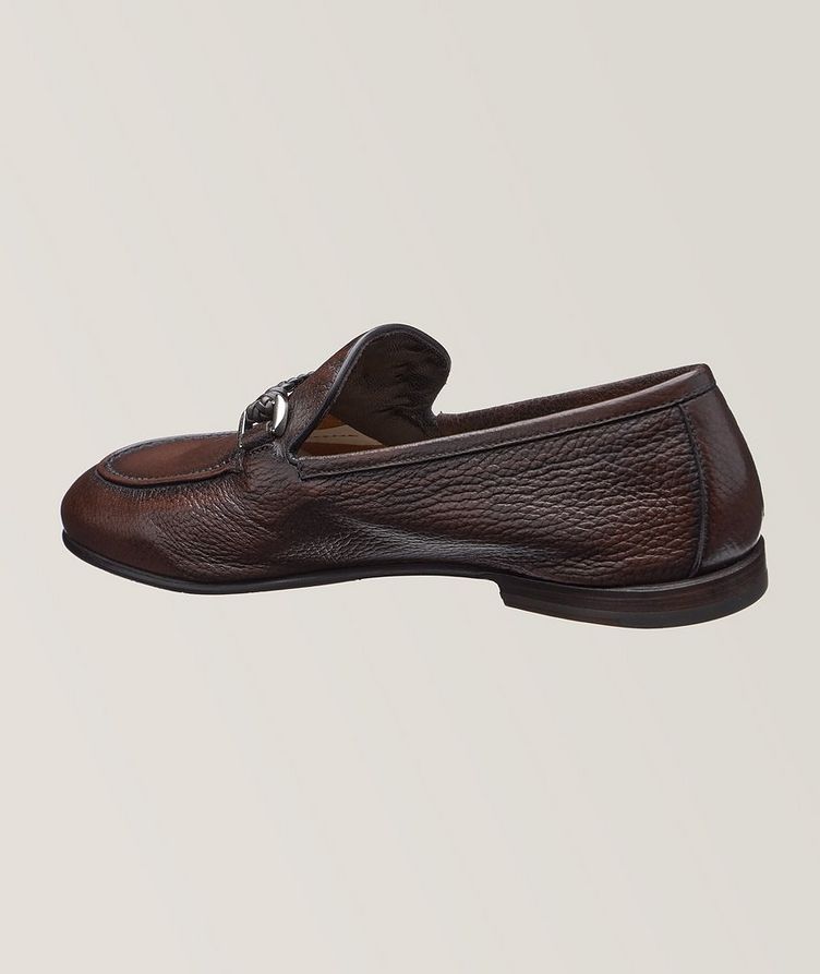 Burnished Leather Braided Ornament Loafers image 3