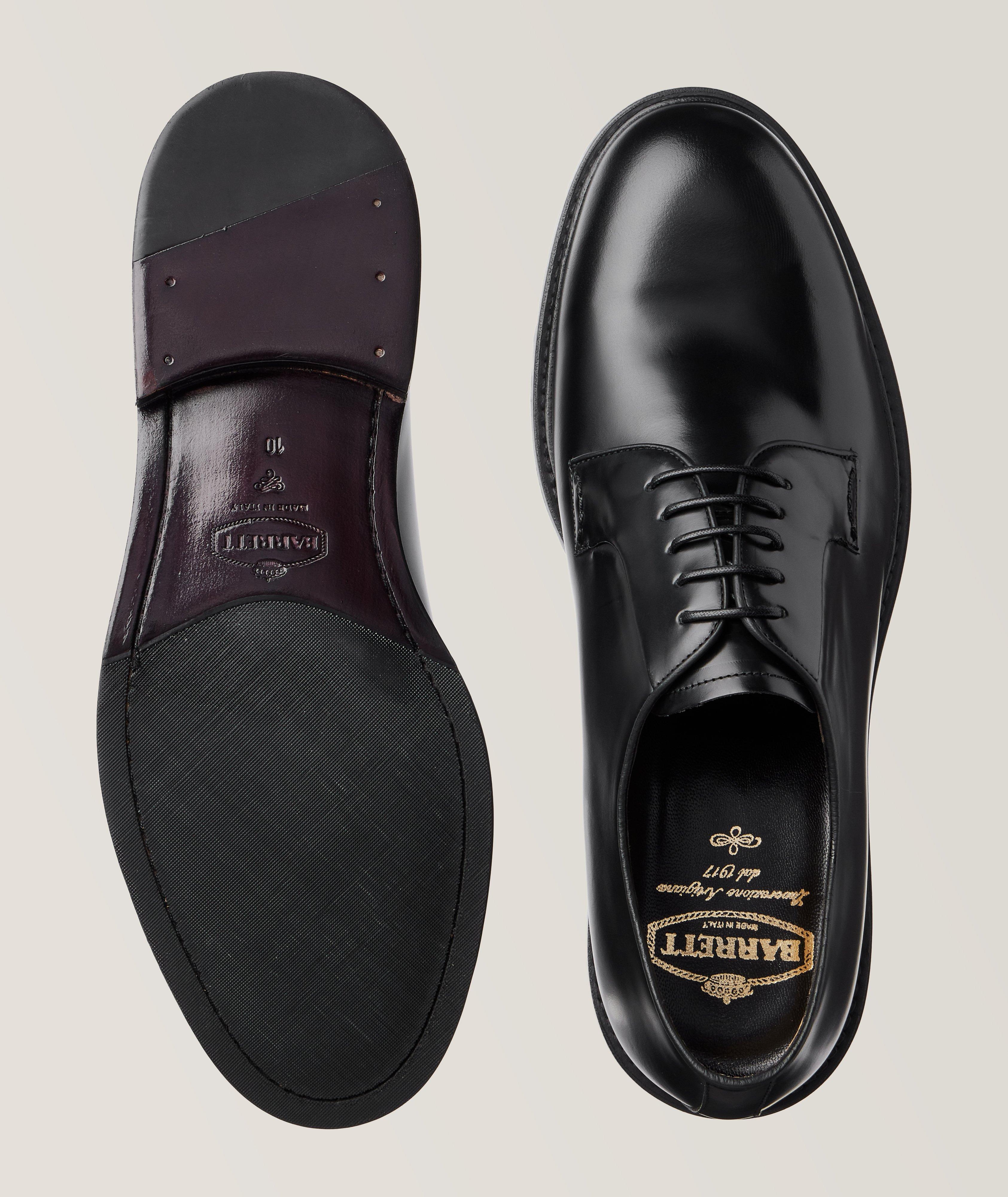 Plain Toe Polished Leather Derbies image 2