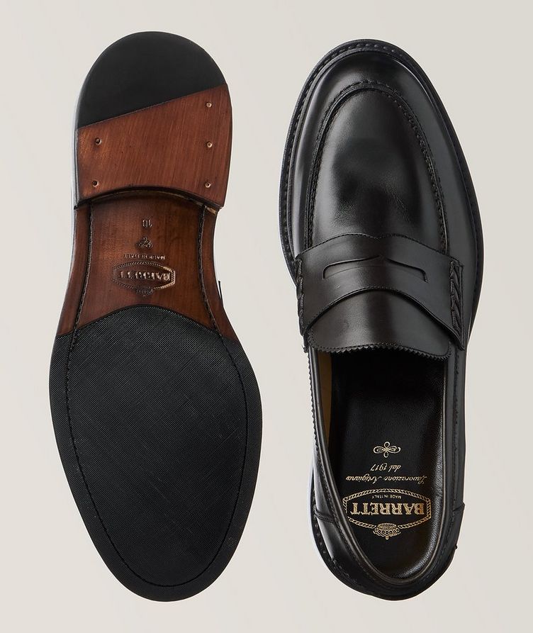 Burnished Leather Penny Loafers image 2