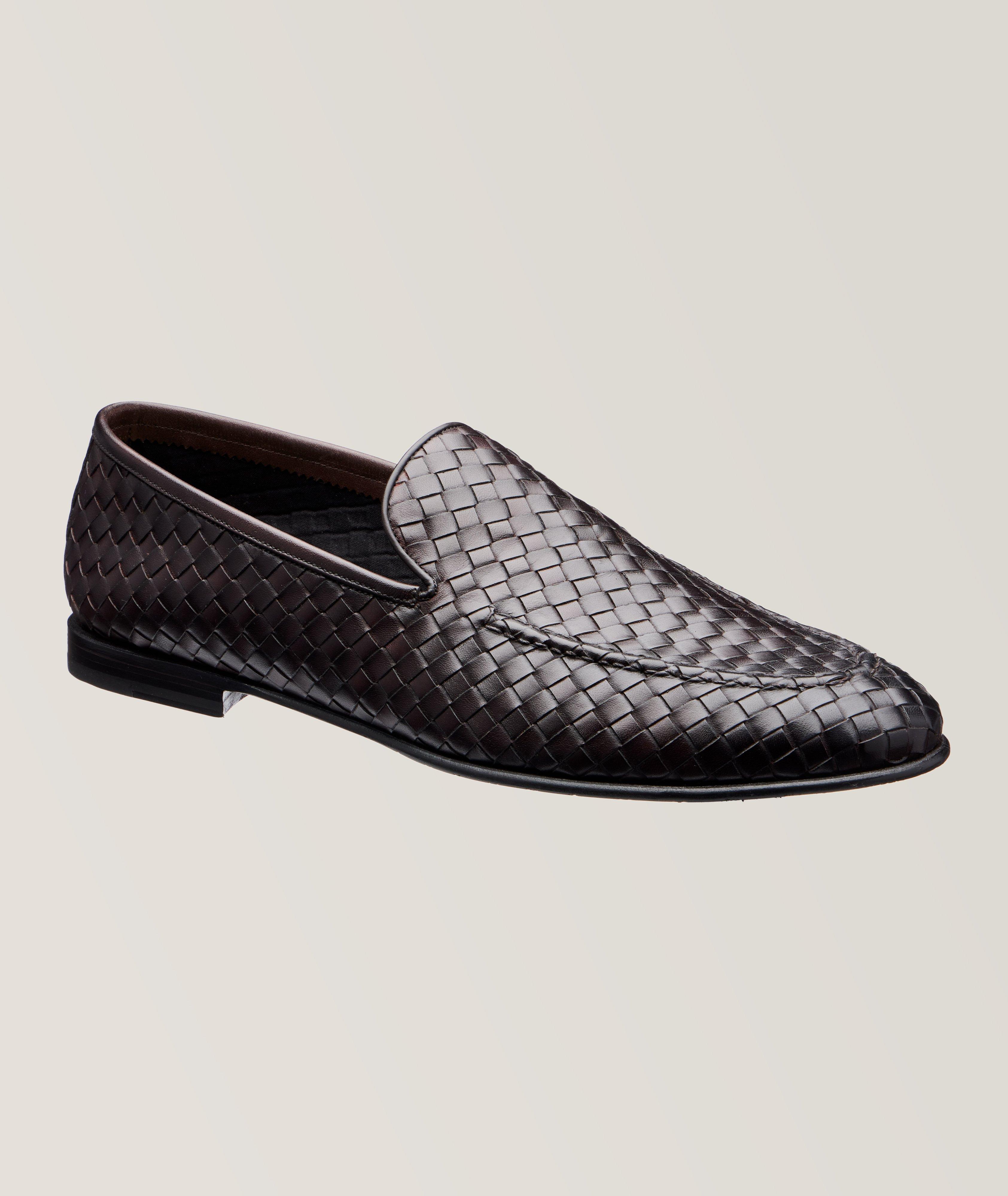 Venetian Woven Leather Loafers