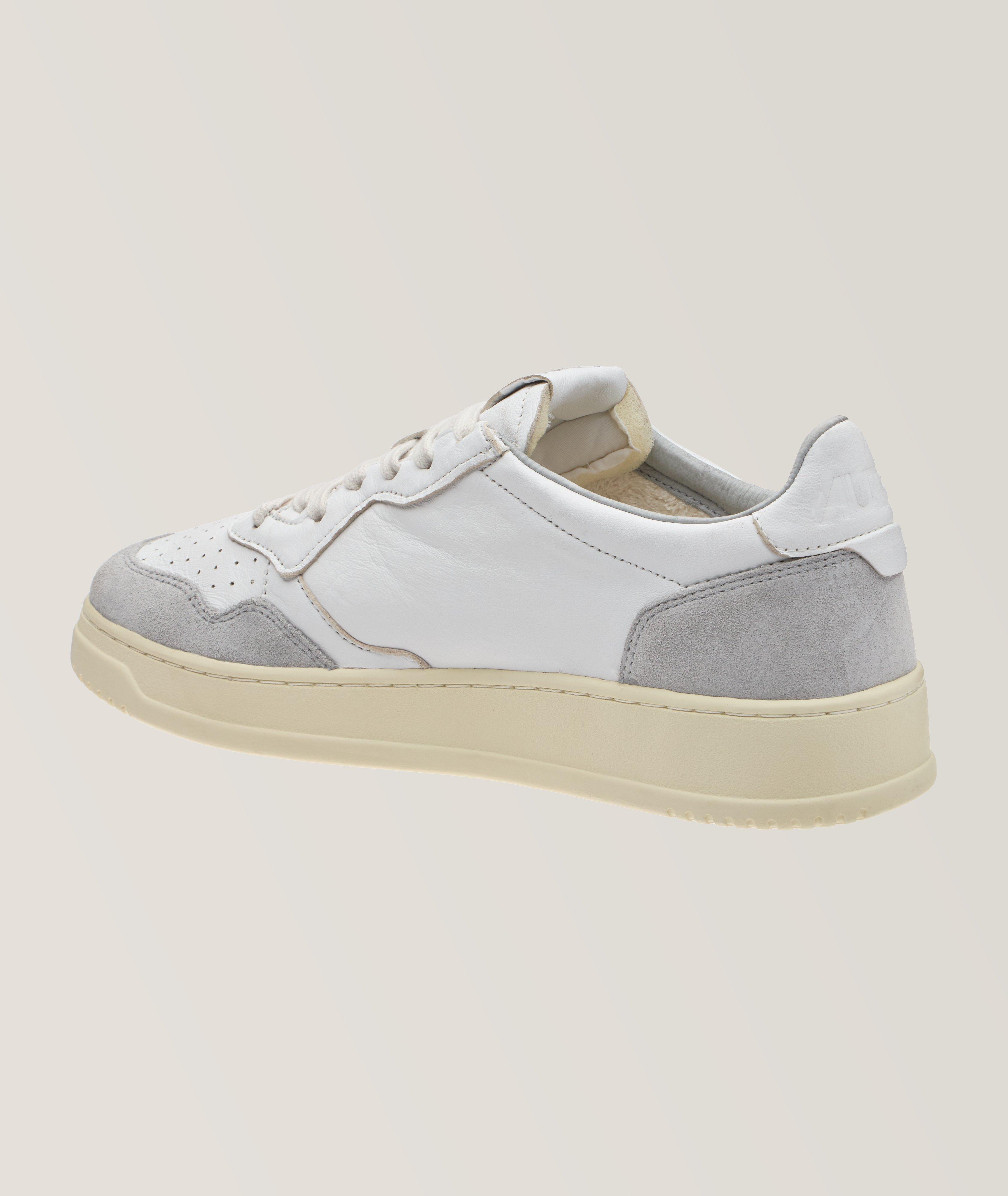Medalist Two-Tone Washed Goatskin Sneakers