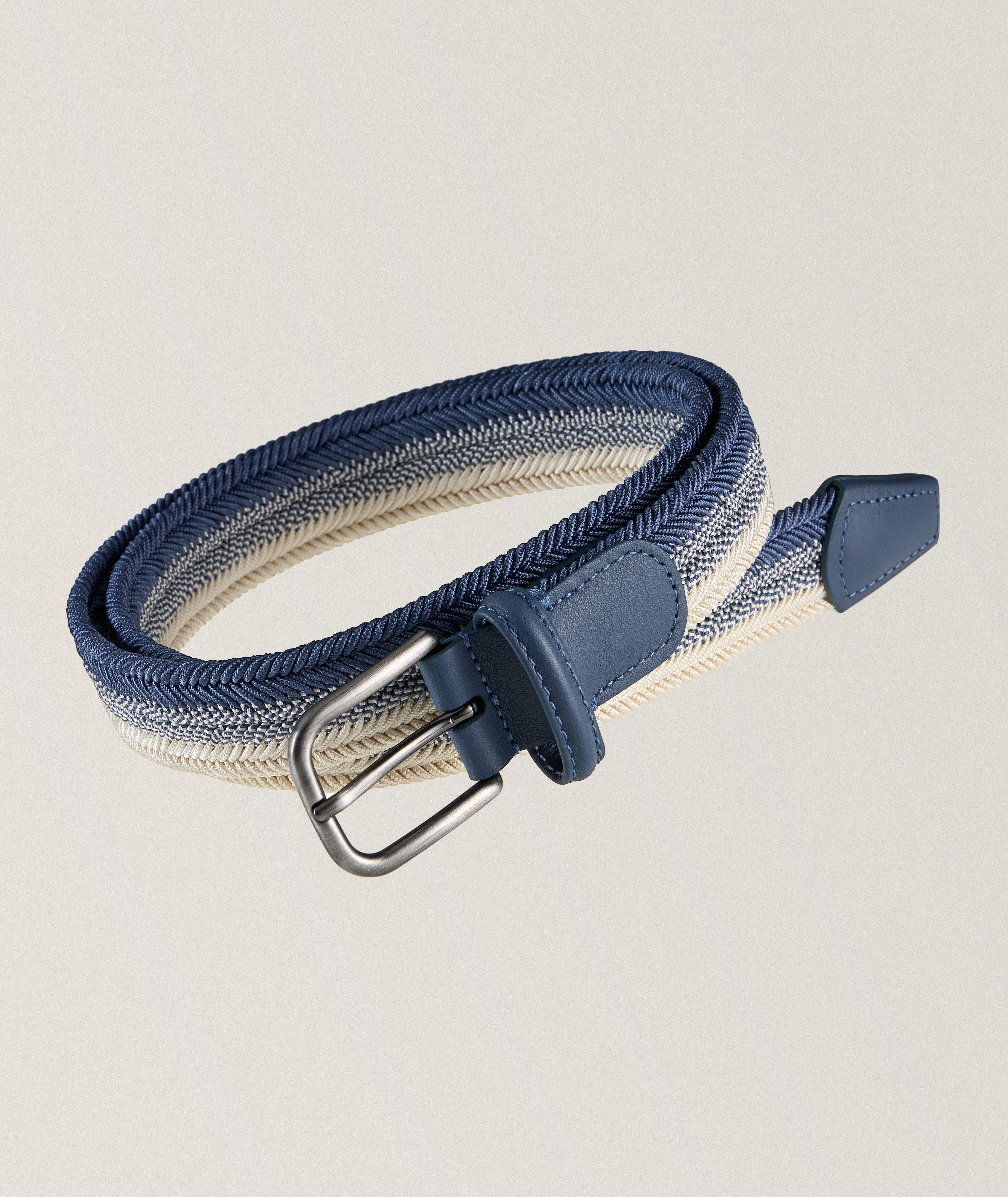 Ombre Mix Stretch Woven Pin-Buckle Belt
