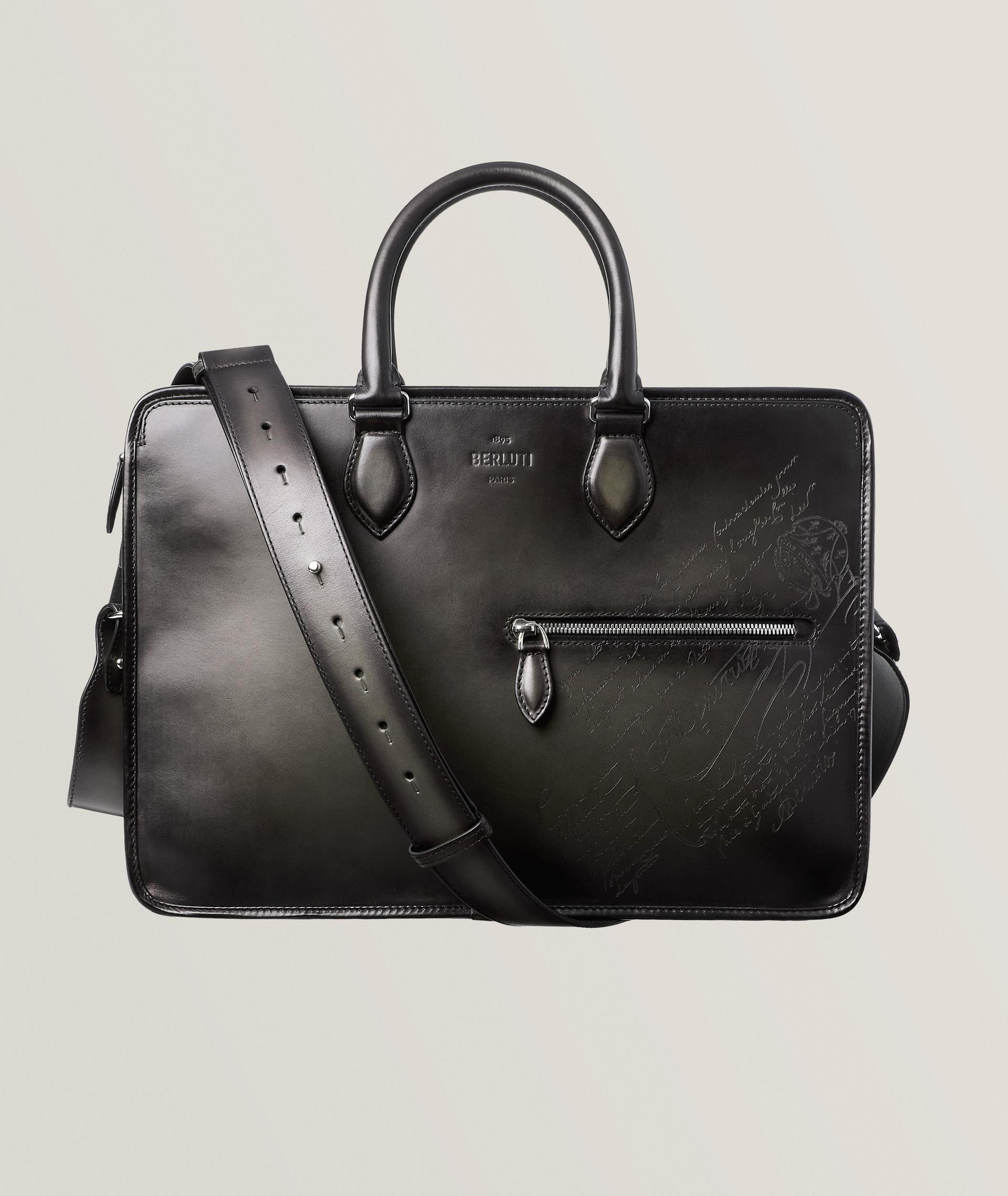 Un Jour Leather Scritto Briefcase image 0