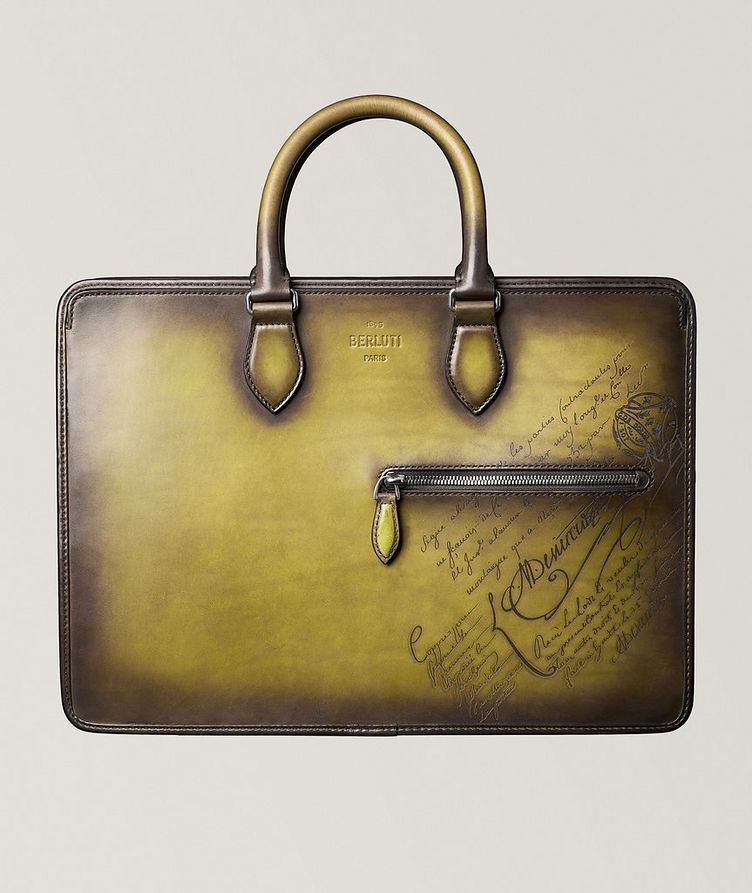 Un Jour Mini Scritto Leather Briefcase image 0