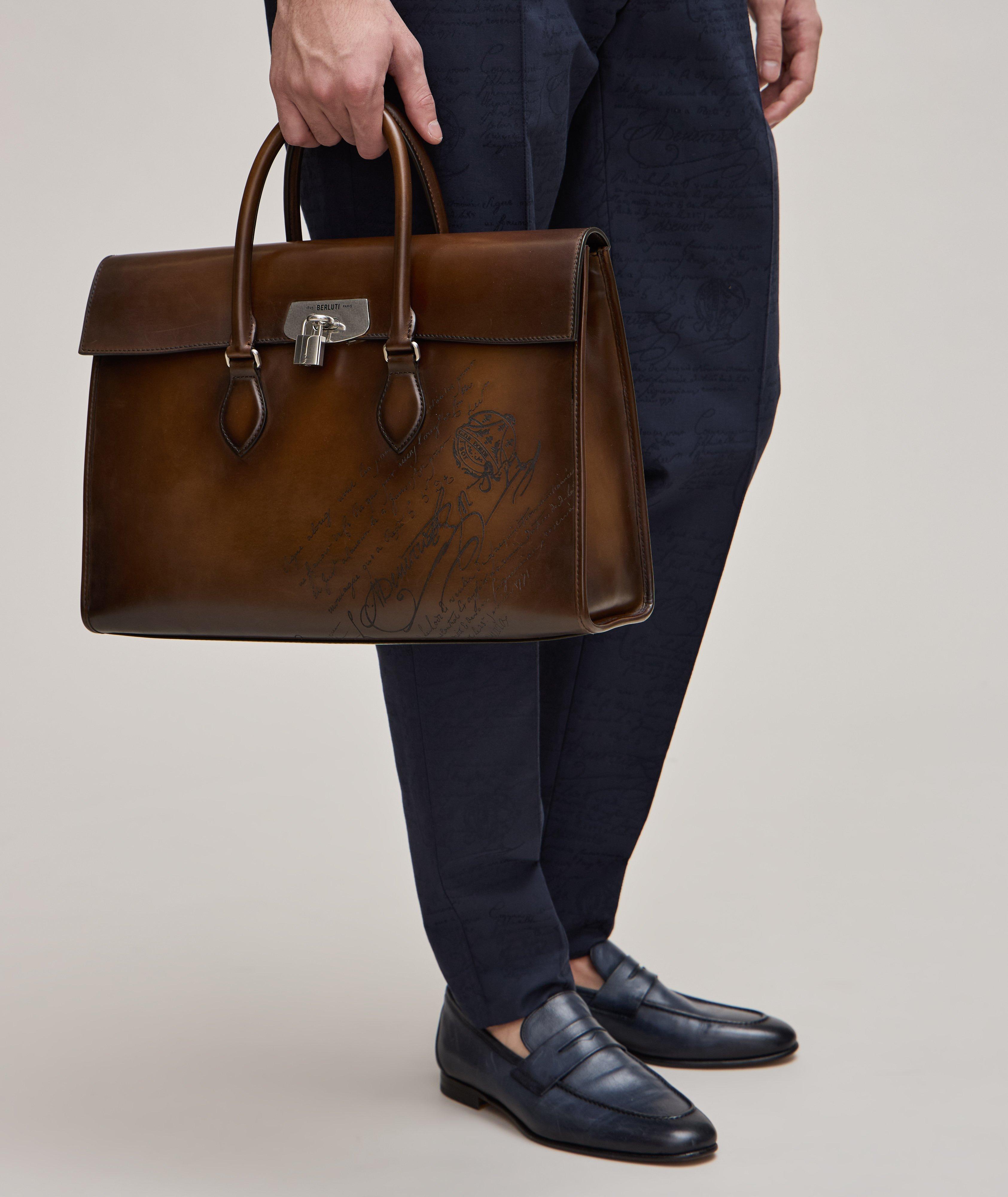 E'Mio Scritto Leather Briefcase image 3